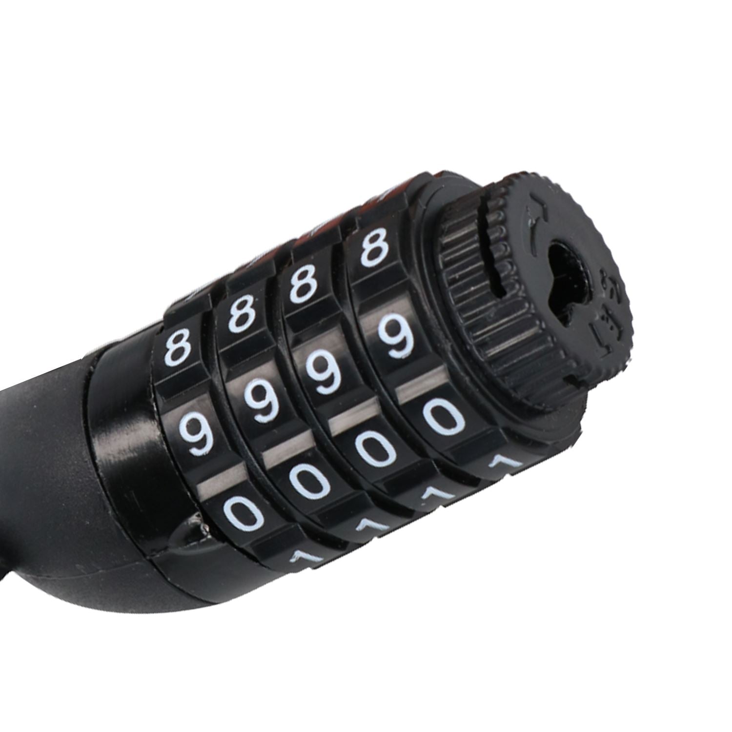 Cadenas à combinaison pour vélo 1,2 m x 12 mm + support de montage Revêtement de sécurité en PVC