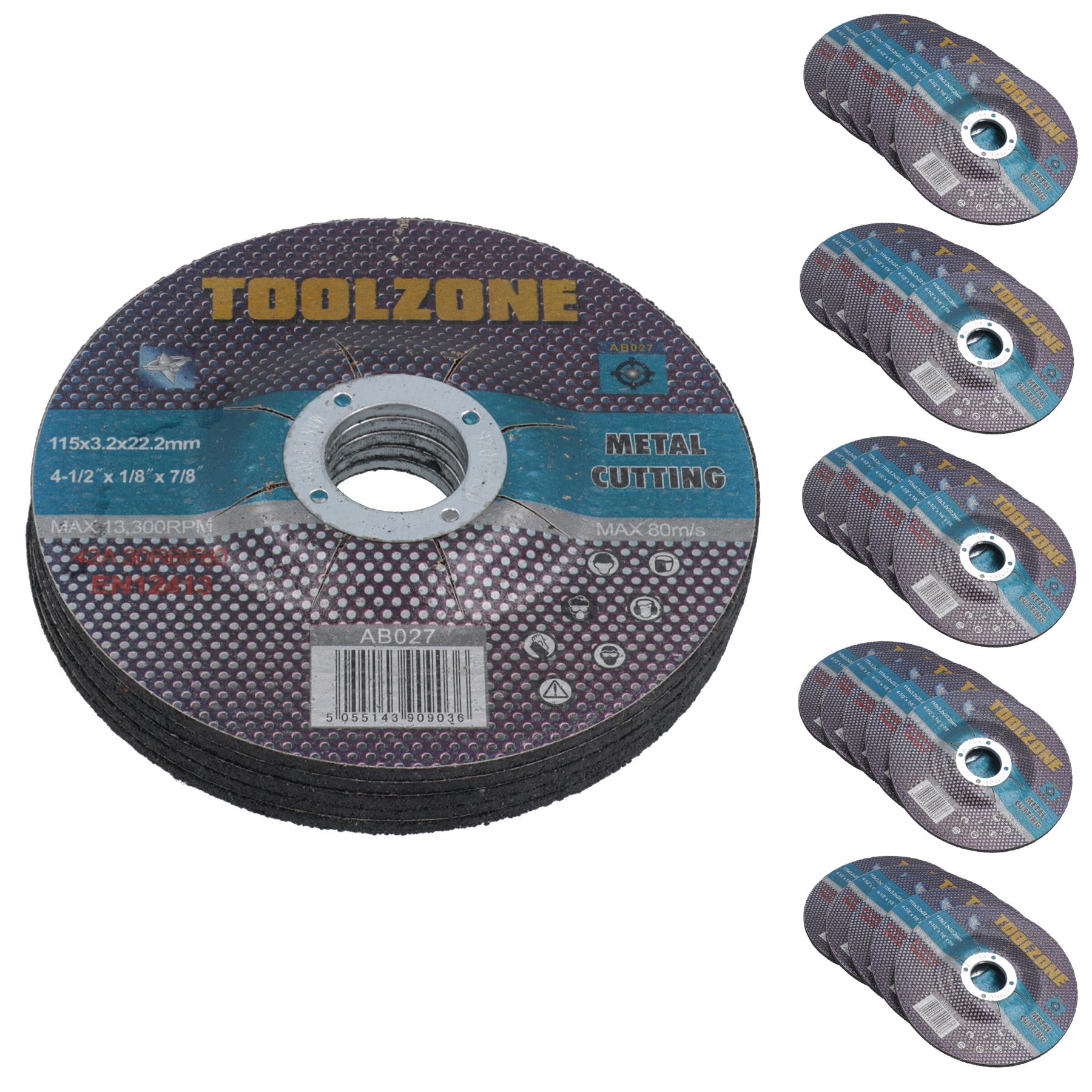 Metallschneiden, Schleifen, 115 mm / 4-1/2 Zoll. Winkelschleifscheiben für Stahl