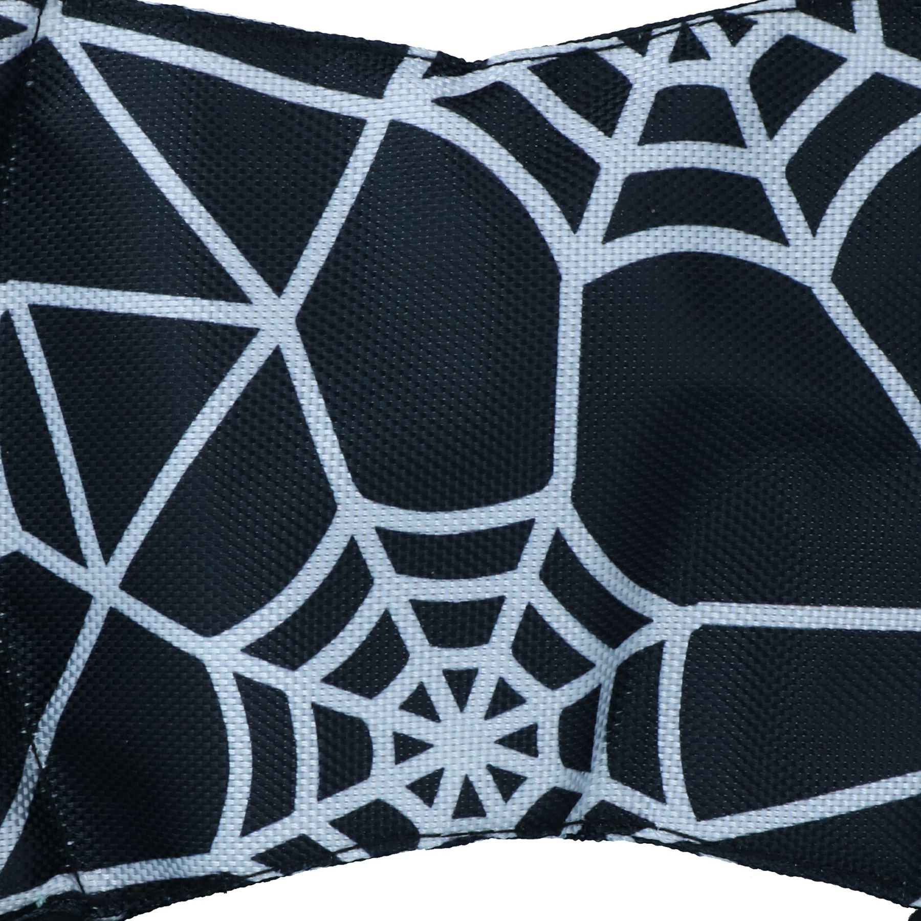 Hundewelpen klein Halloween Geschenk Nylon Seil Spinnennetz Seil Frisbee Spielspielzeug