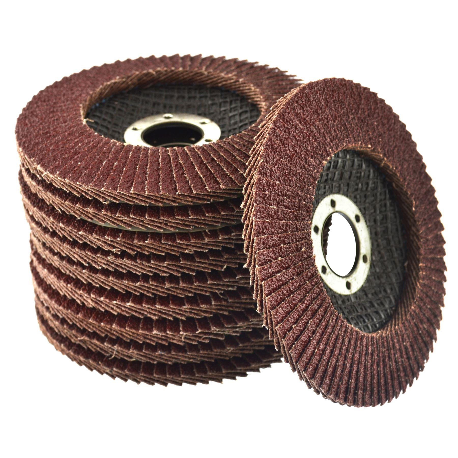 Flap Discs 40 Grit Angle Grinder 4.5" (115mm) Flat Sanding Grinding