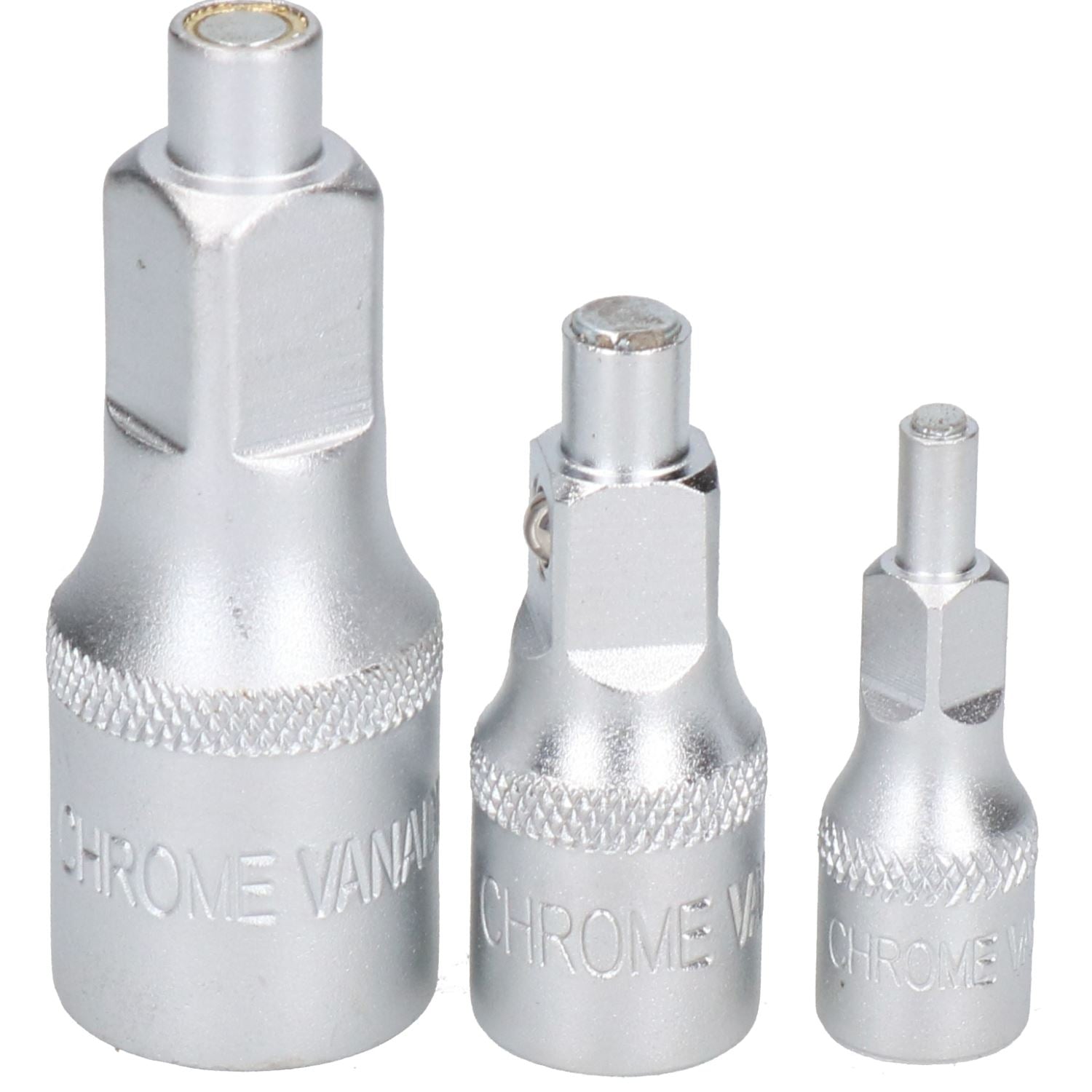 3-teiliger magnetischer Bit-Steckschlüsselsatz, Schraubendreher für Muttern und Schrauben, gemischt, 1/4 Zoll, 3/8 Zoll, 1/2 Zoll Antrieb