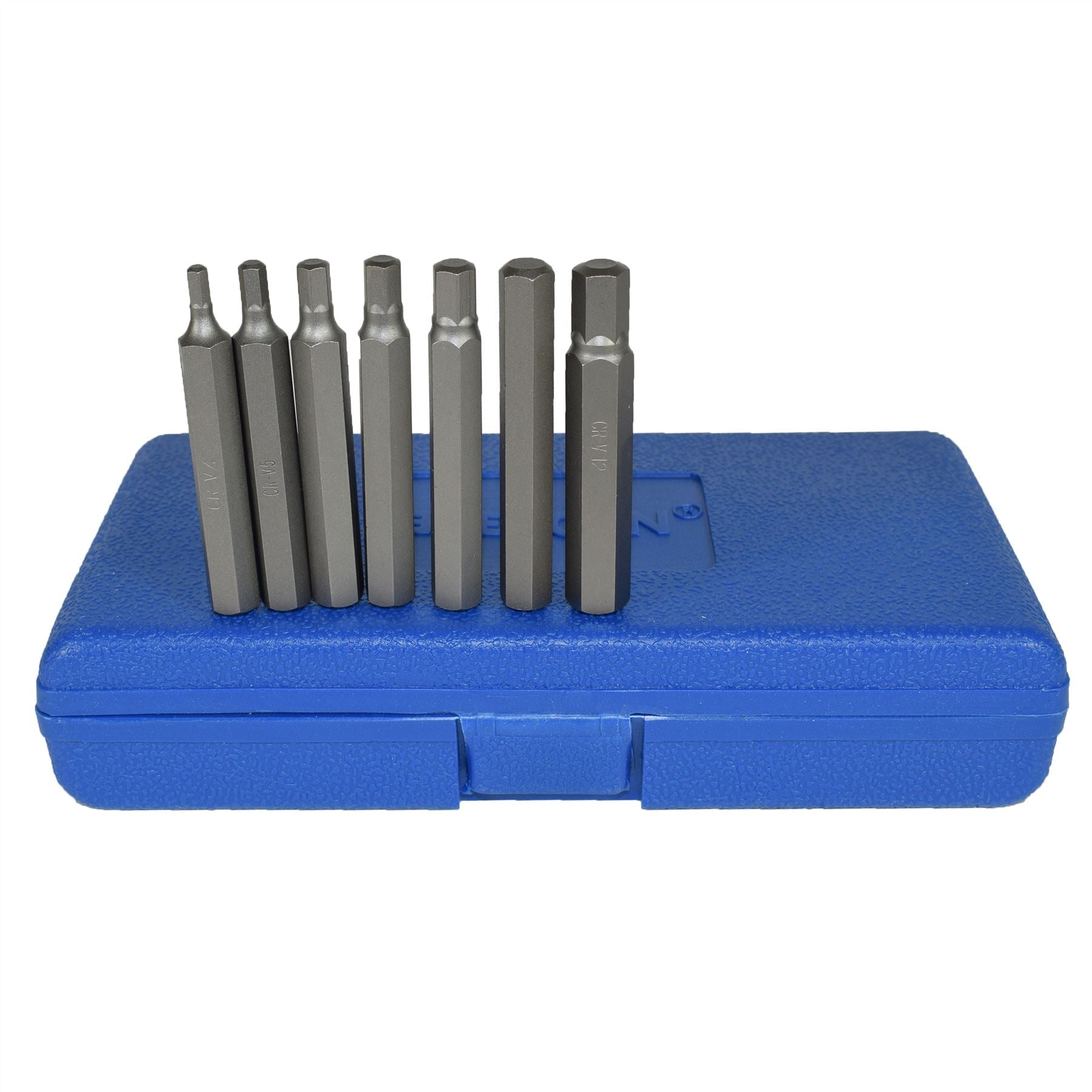 1/2" Drive Shallow and Deep Male Hex Allen Key Bits 4mm - 12mm 15pc Bergen