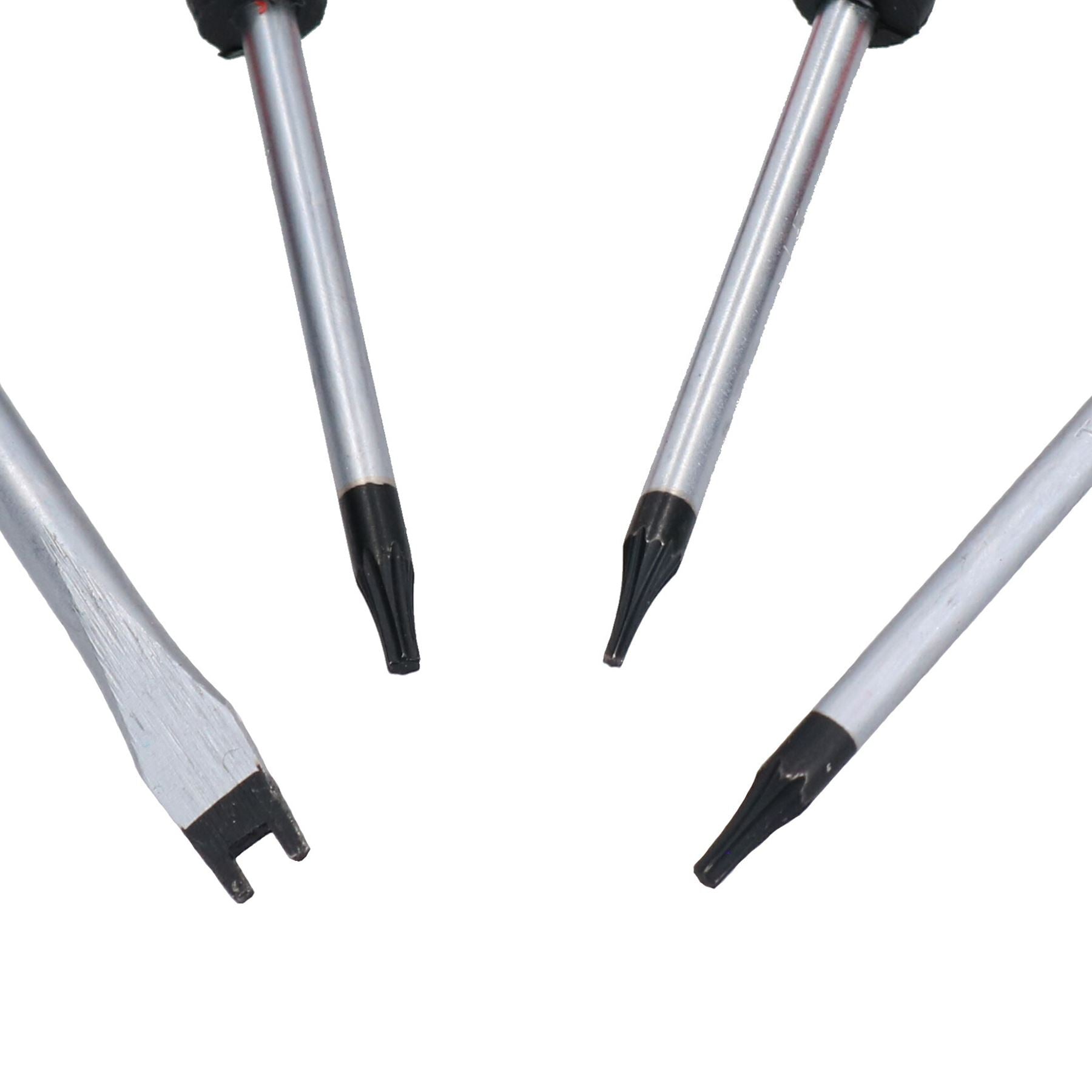 Kit de réparation de téléphone portable 4 pièces Kit de tournevis T5 T6 T7 + burin Poignées souples