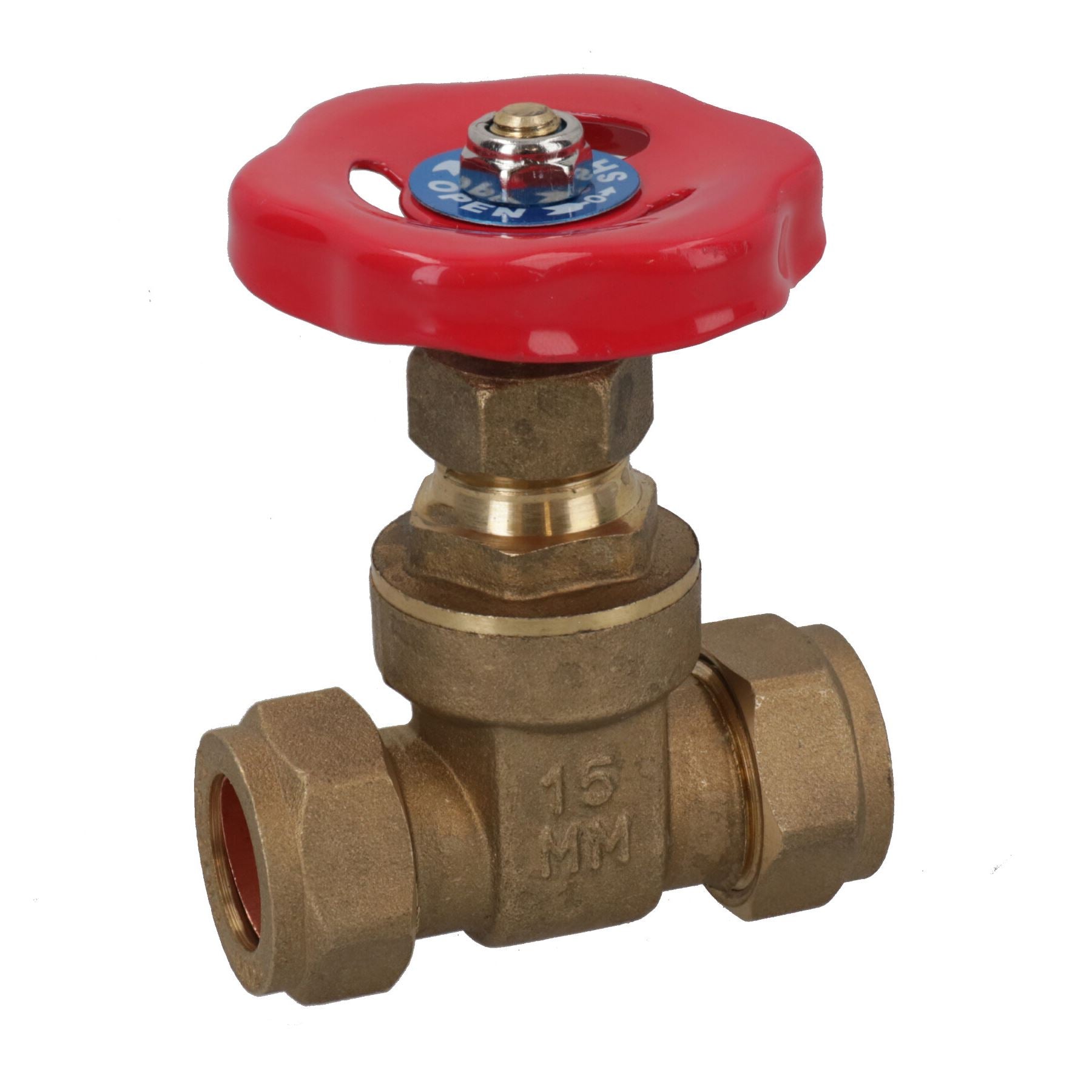 Isolateur de vanne à gaz pour tuyau en cuivre de 15 mm, connecteur de plomberie pour robinet de gaz marche/arrêt
