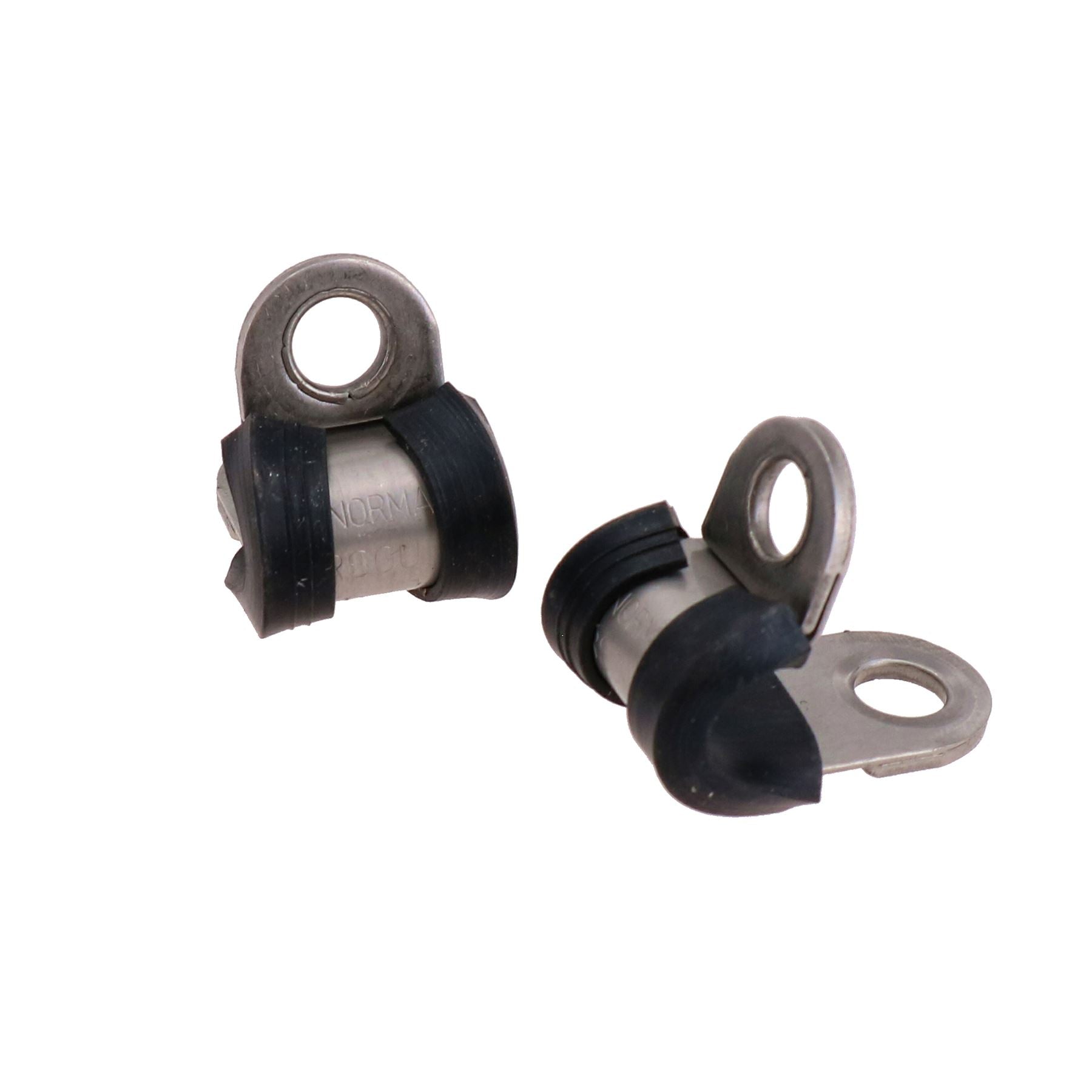 Pack of 10 Stainless Steel Rubber Lined P Clips Pipe Cable Clamp