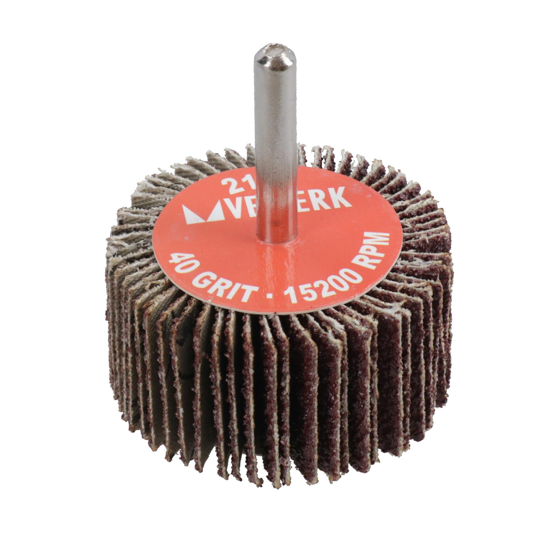 Disque à lamelles abrasif grain 40, 50 mm, tampons de polissage pour perceuses, tige de 6 mm