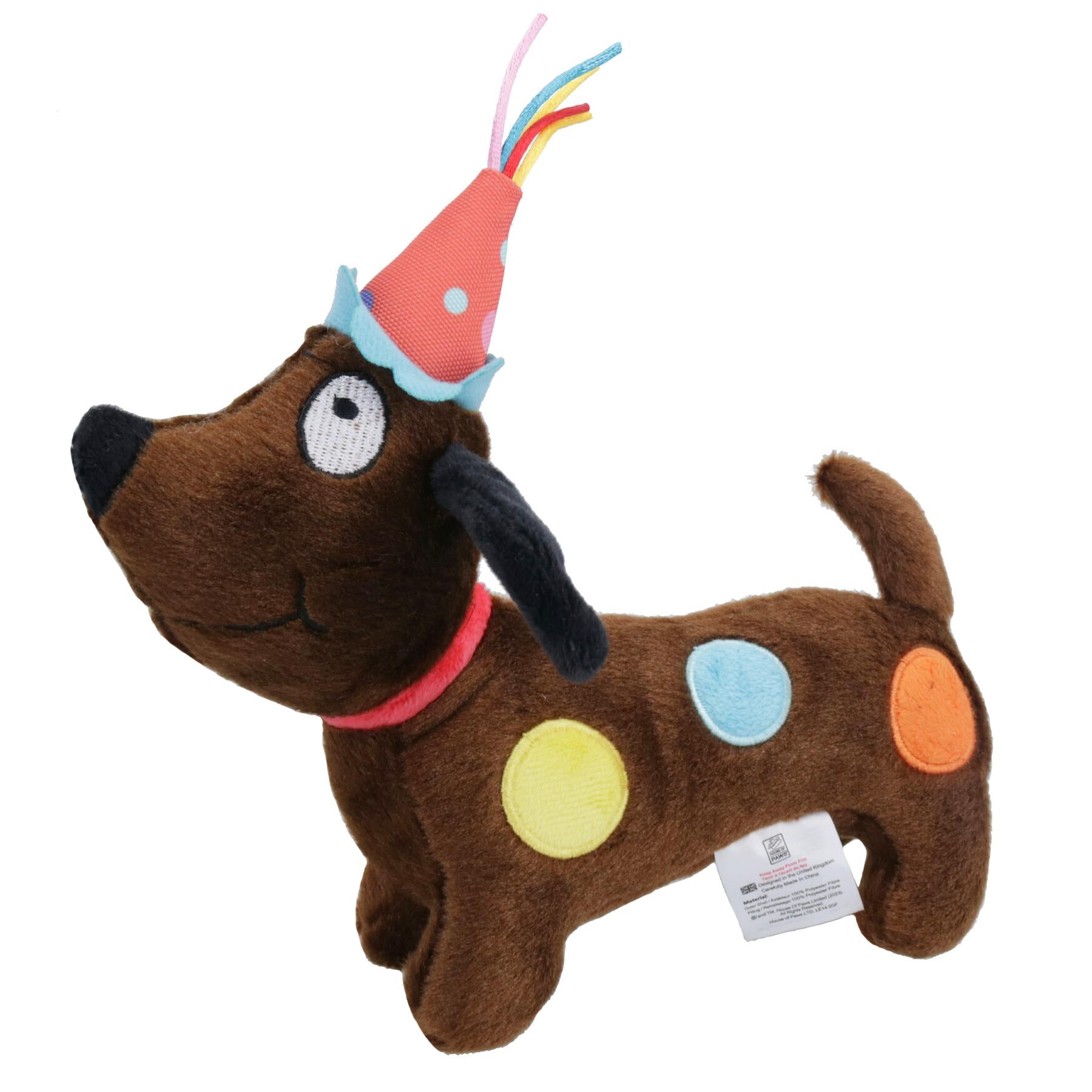 Superweiches Plüsch-Quietschtier, Party-Tier, Geburtstags-Hundewelpe, Happy Birthday-Geschenk