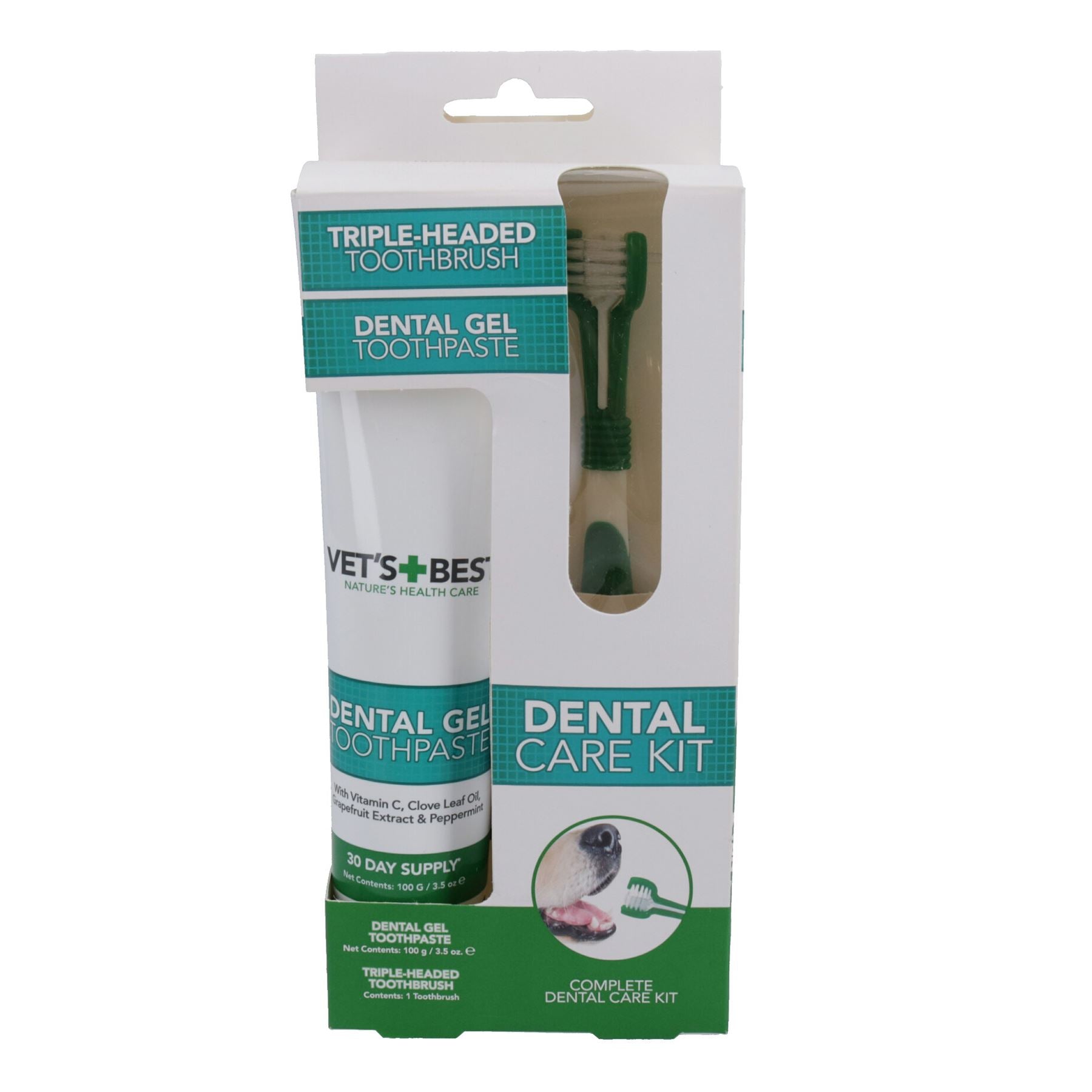 Zahnpflegeset Zahnreinigung Frischer Atem für Hunde Fingerbürste und Gel