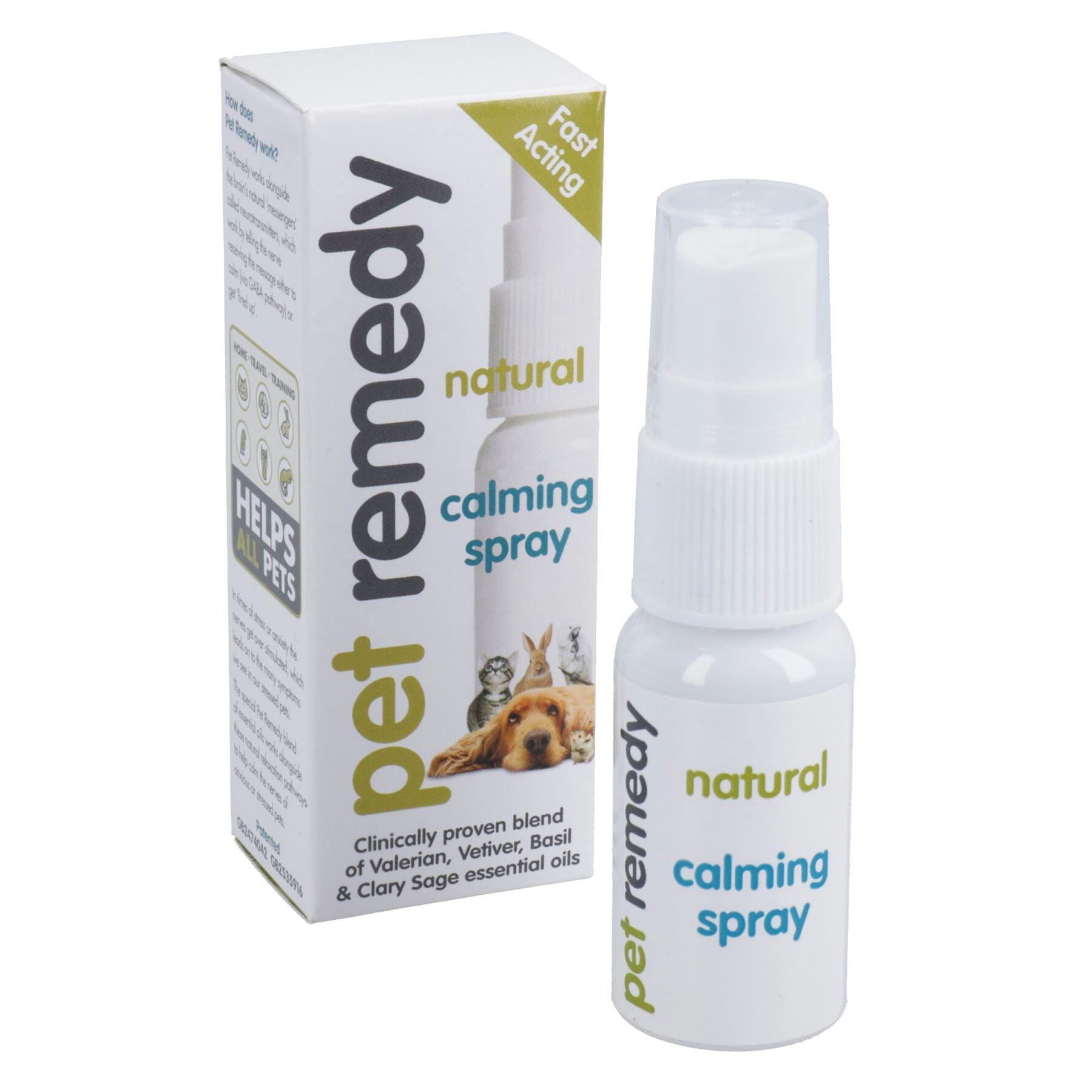 15ml Pet Remedy Natural Mini Calming Spray Dog Cat Pets Anxiety Stress Relief