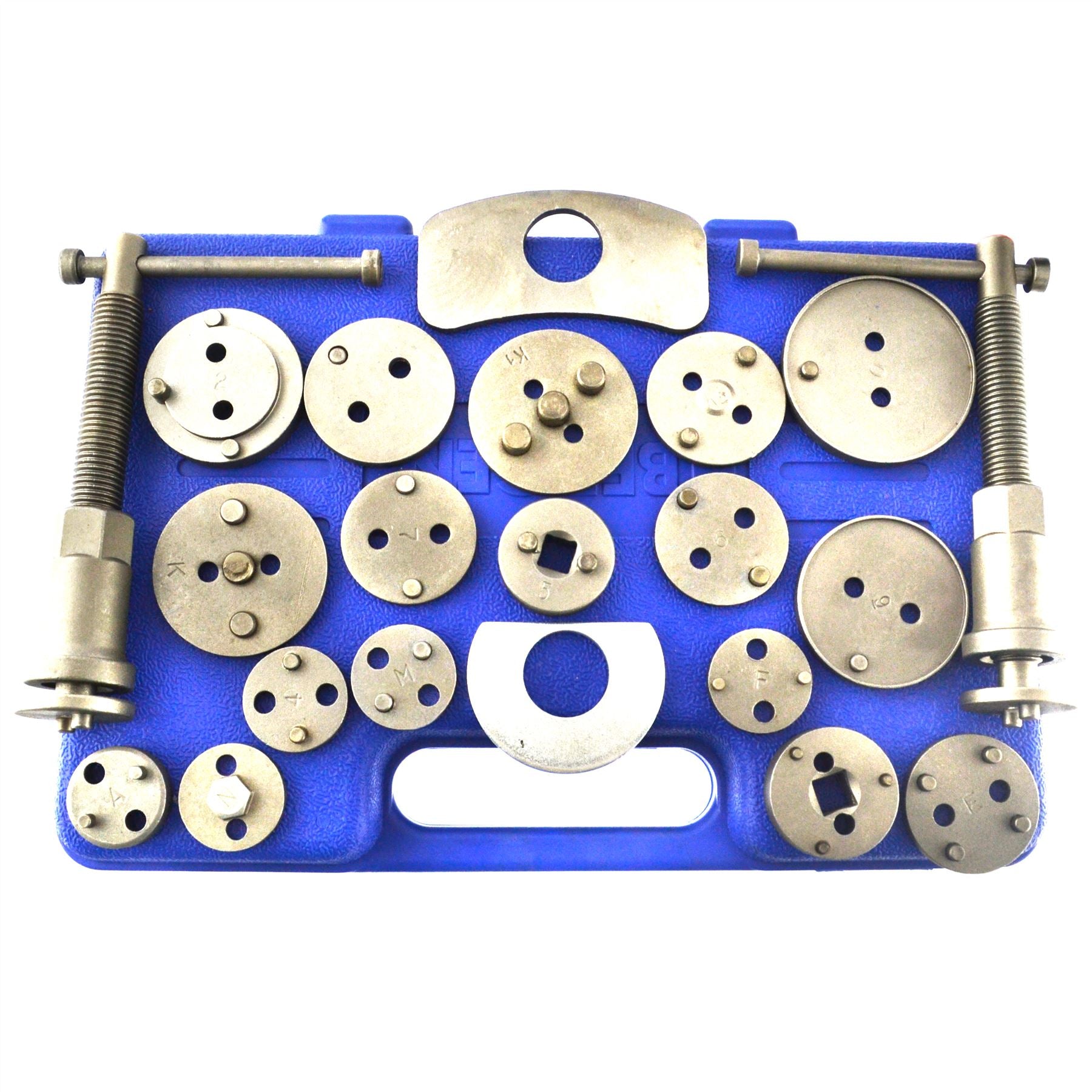 Kit d'outils de remontage de piston d'étrier de frein gauche et droit 21 pièces AU019