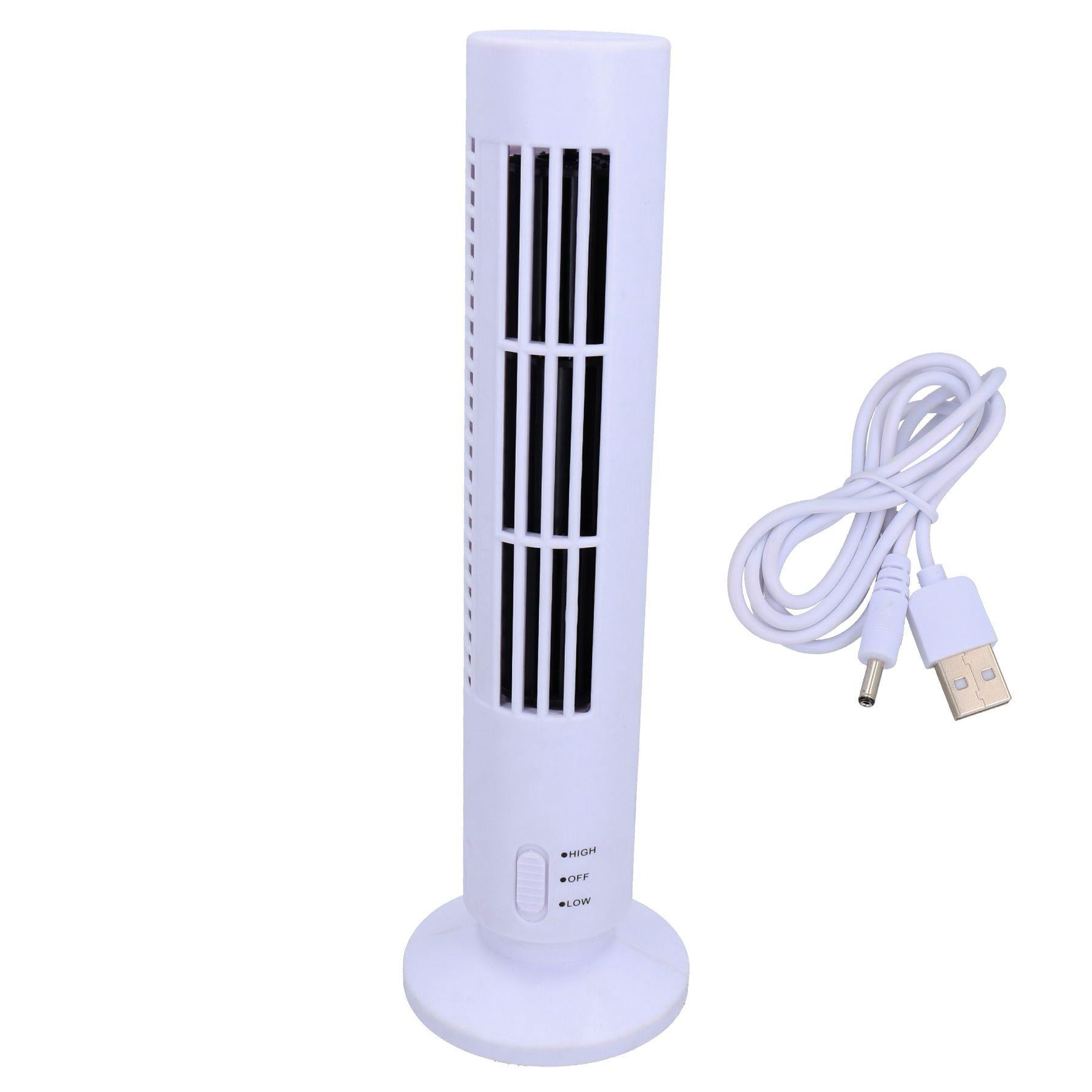 33cm USB Desktop Work Tower Cooling Cooler Fan 2 Speed Compact Slimline