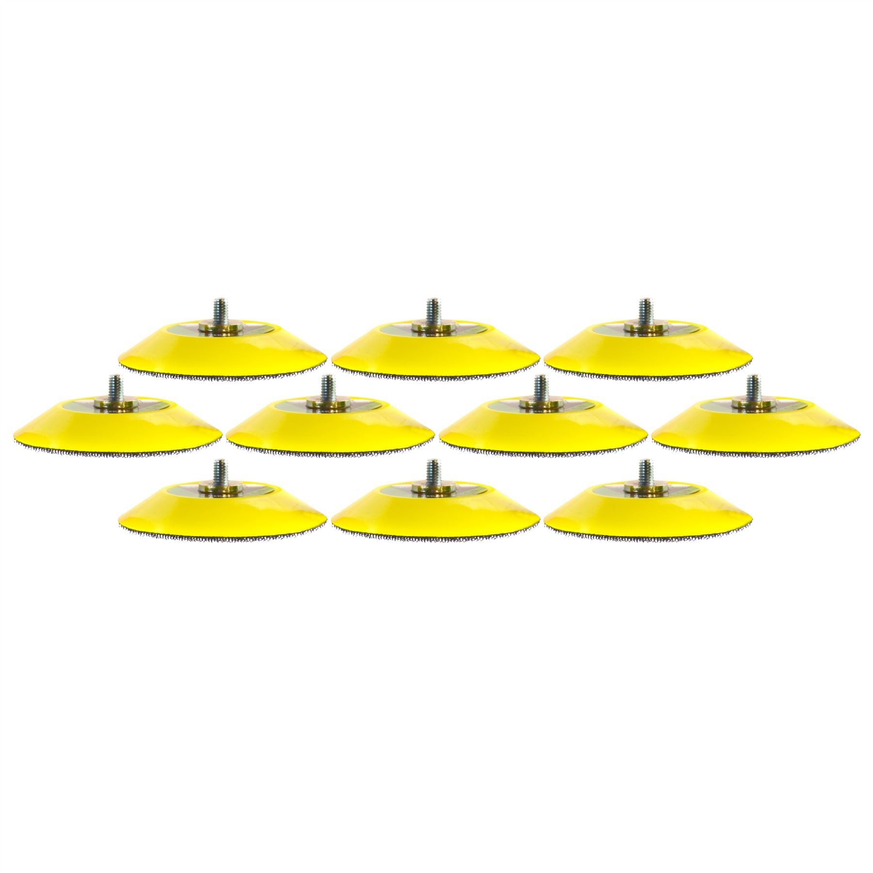 3" 75mm Klett-Schleif-Polier-Stützteller M6-Gewinde für Druckluftschleifer