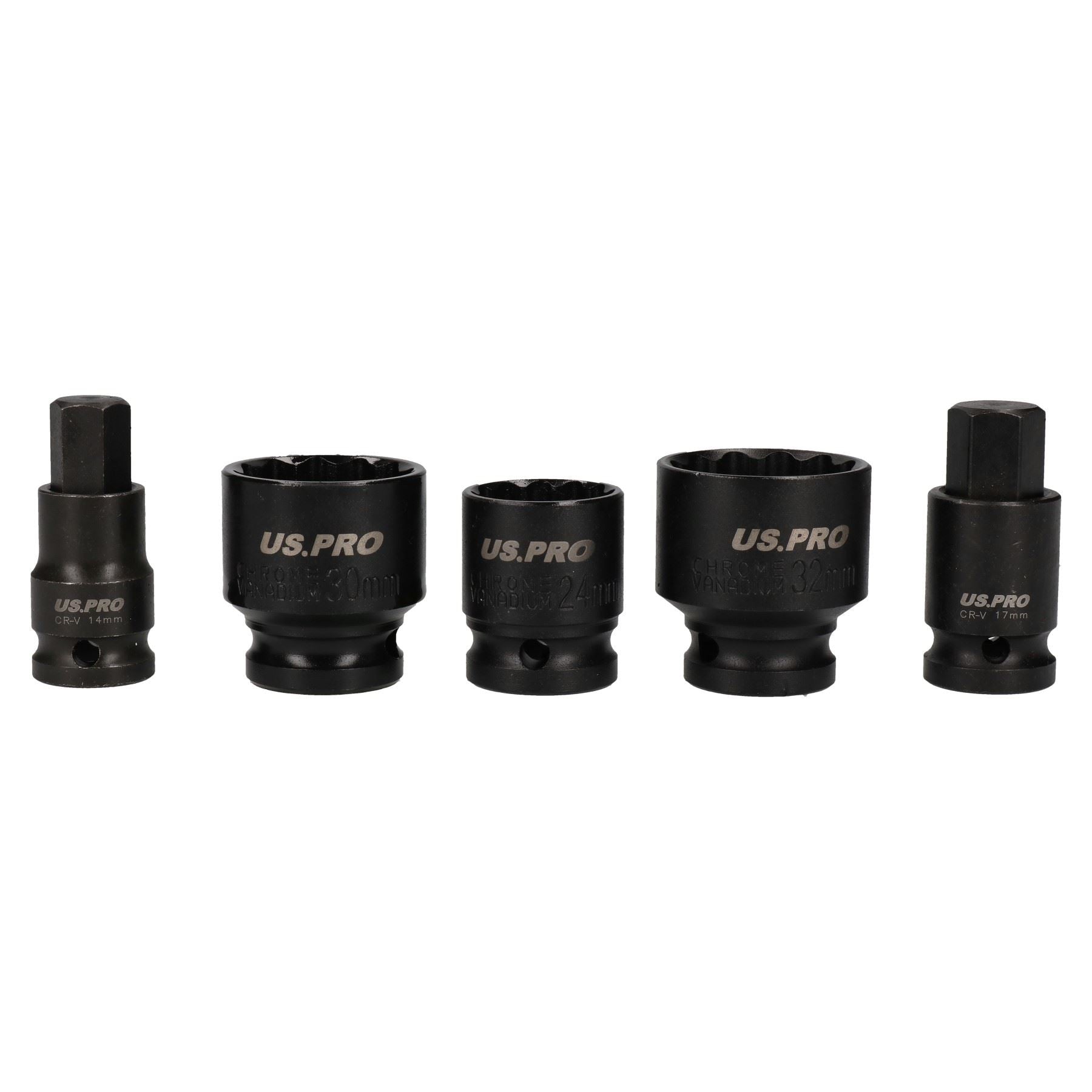 5pc 1/2" drive impact socket / hex bit hubs-VAGS AT840