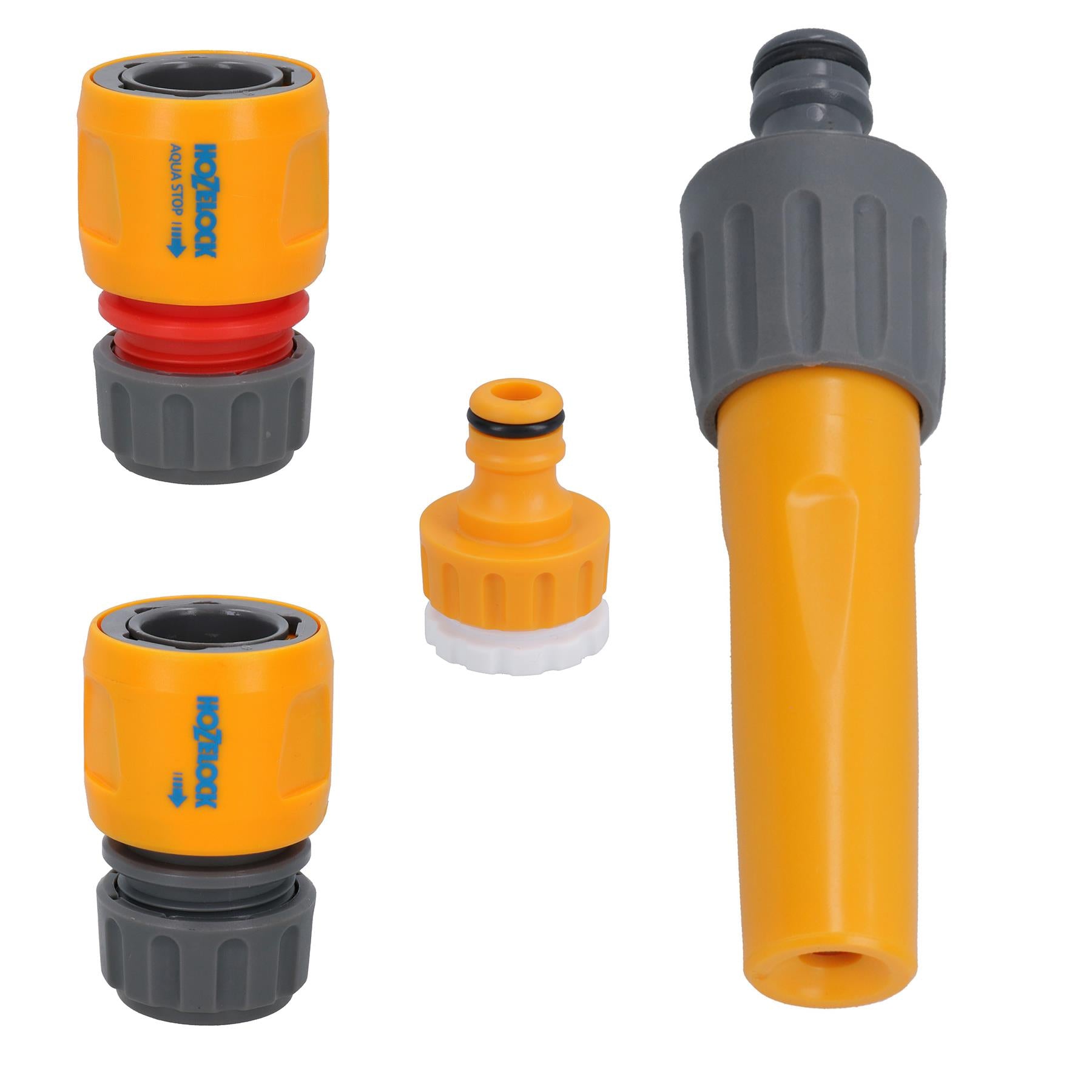 Kit de démarrage de buse de pulvérisateur avec raccords de robinet pour tuyau d'arrosage Hozelock 4 pièces