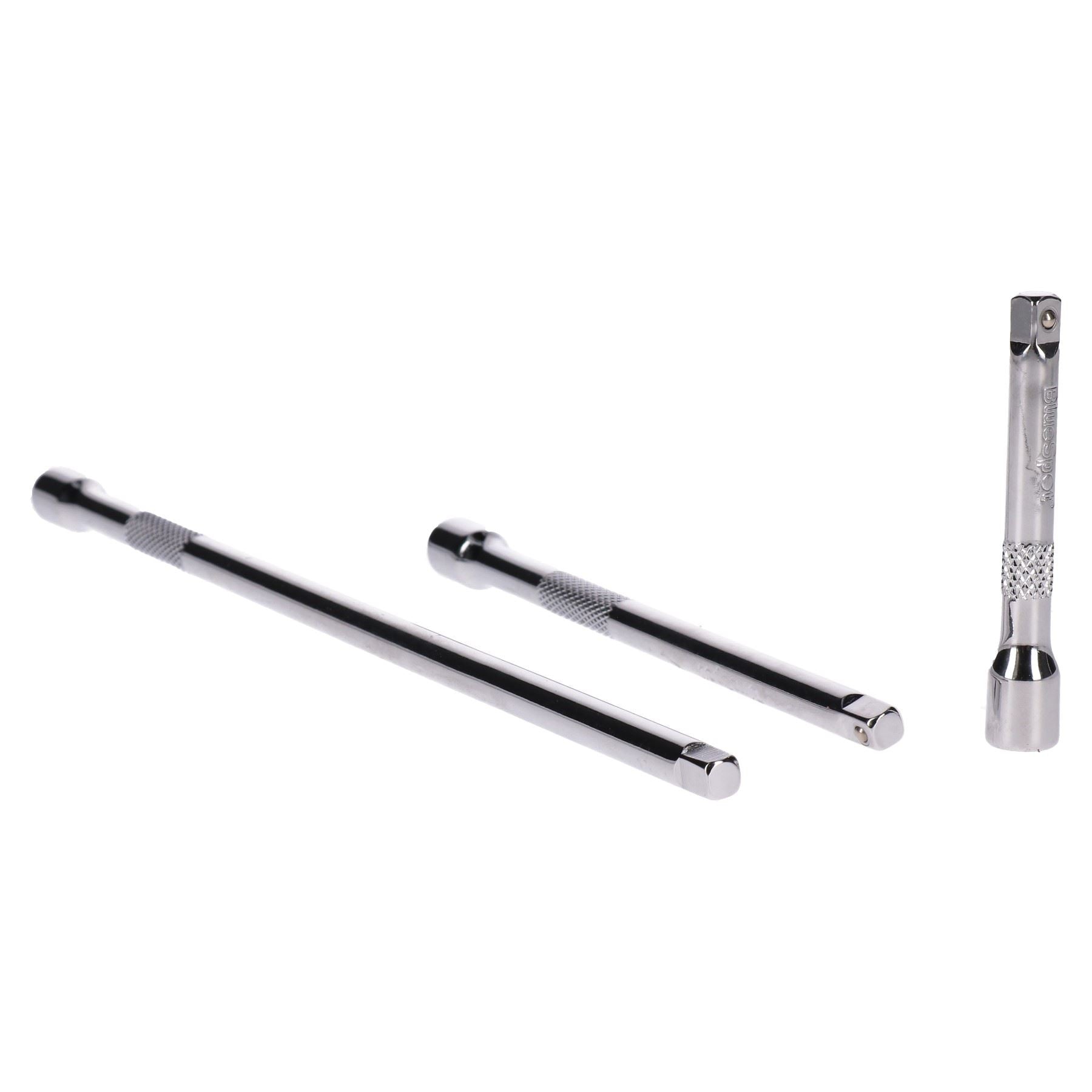 Jeu de 3 rallonges à cliquet à douille droite 1/4" 75 mm 125 mm 250 mm