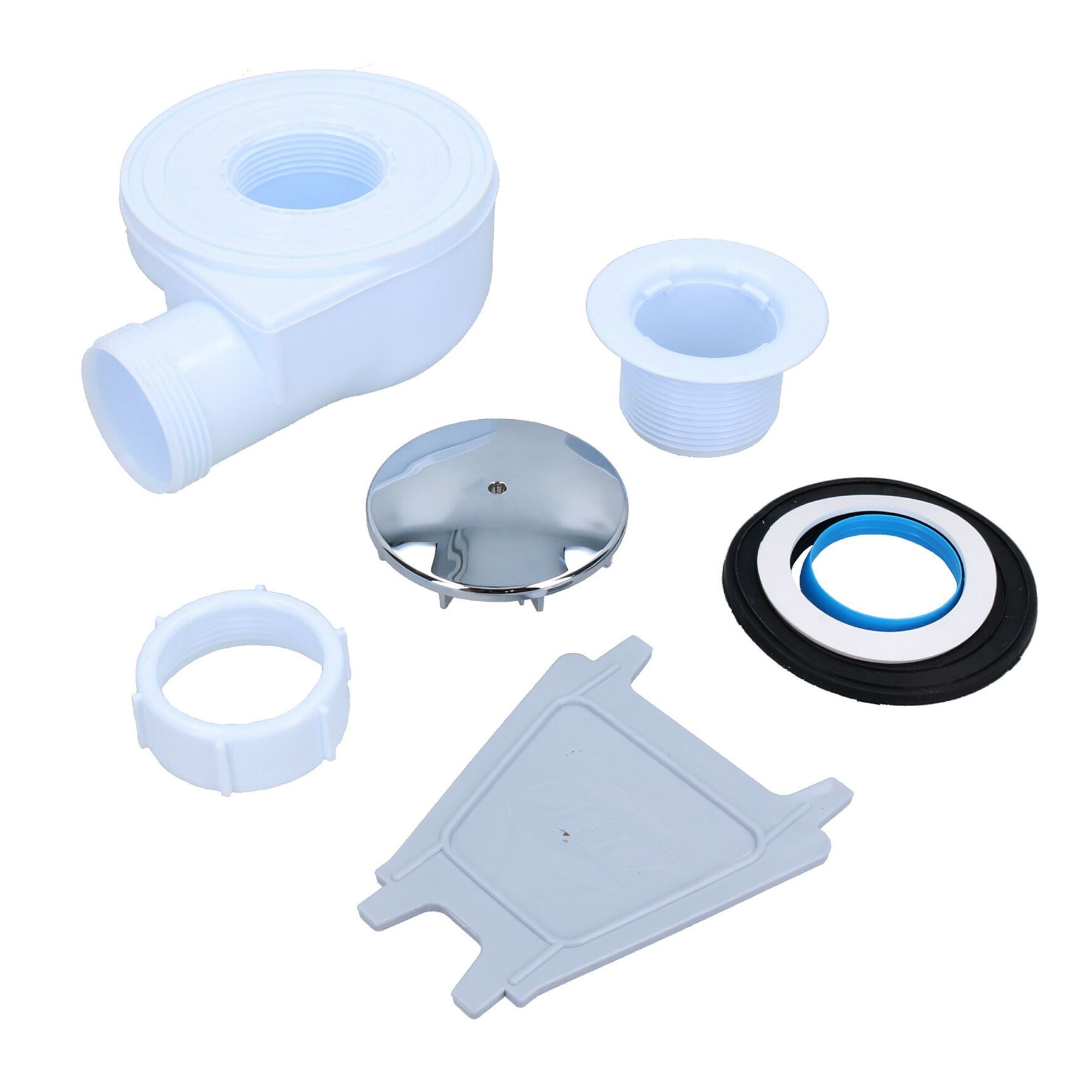 70mm Durable Polypropylene Mushroom Top Shower Trap with 40mm Connectors