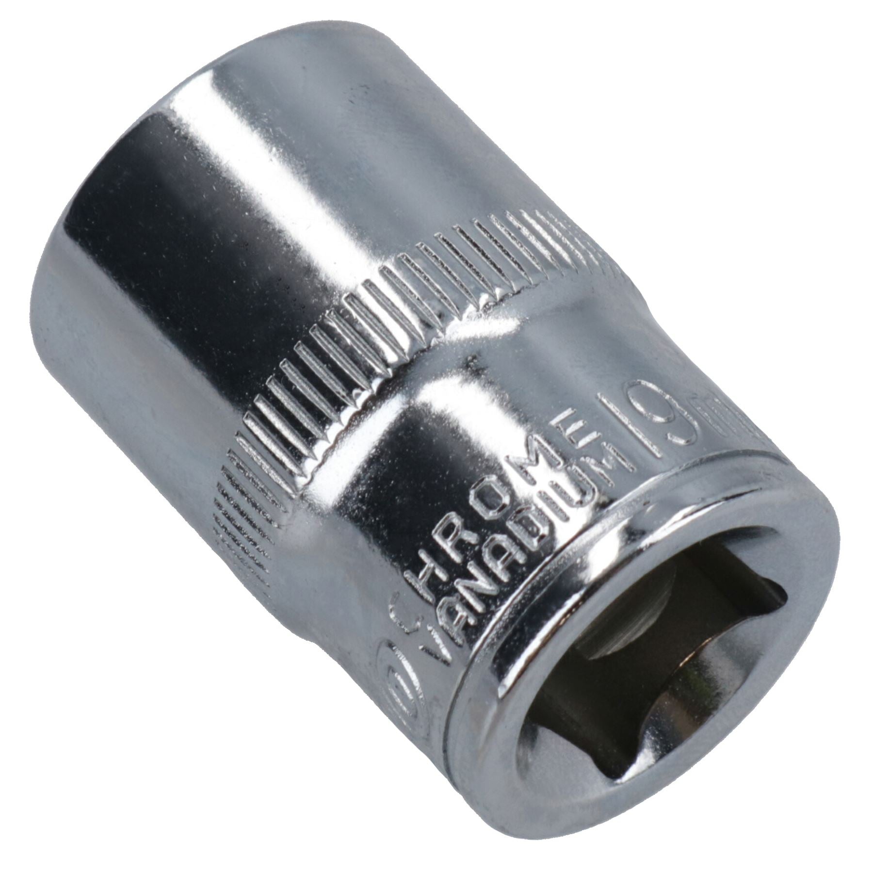 1/2in Drive Shallow Metric MM Socket 12 Sided Bi-Hex with Knurled Ring
