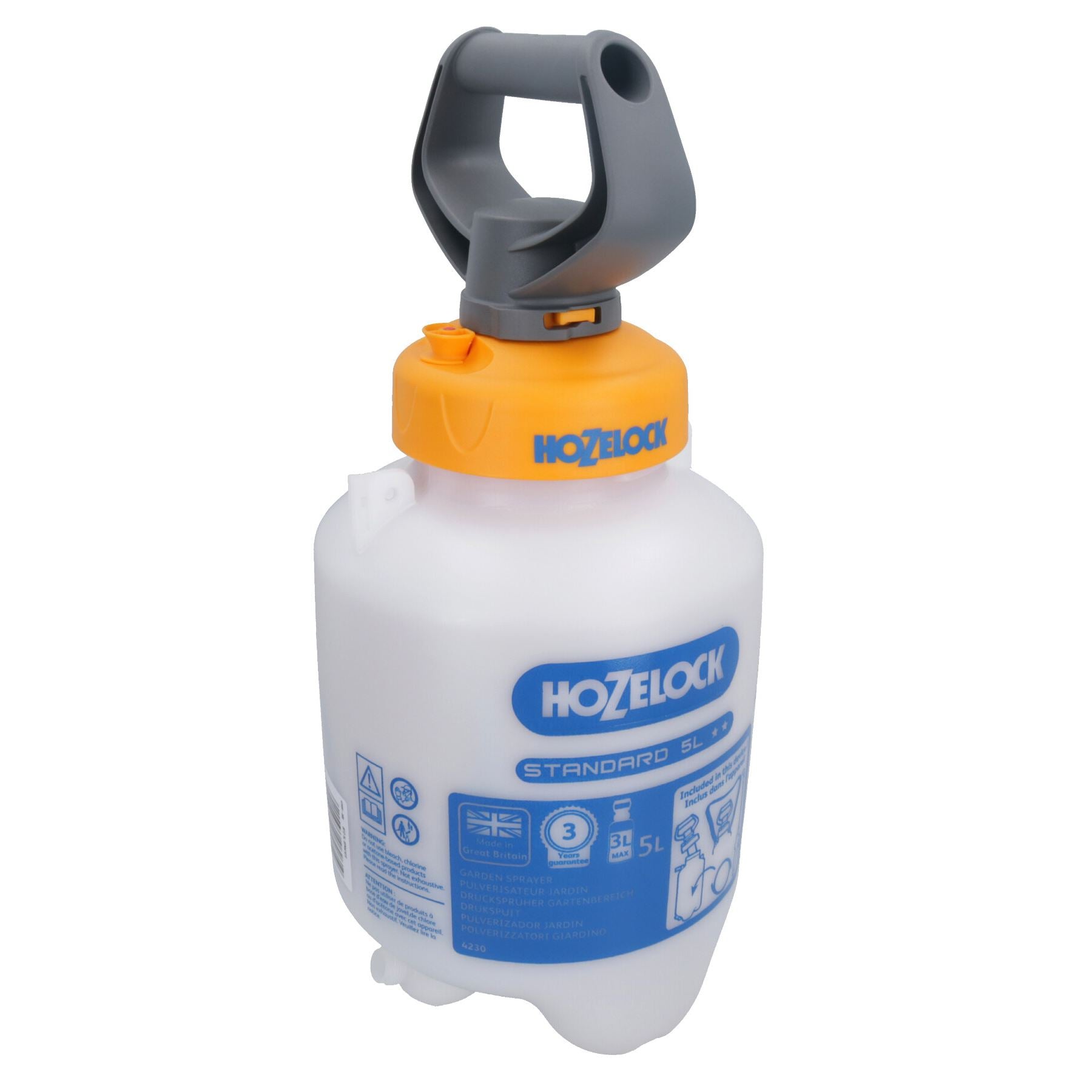 Hozelock Standard-Drucksprüher mit Lanze, 5 l, für Innenbereich, Garten, Gewächshaus