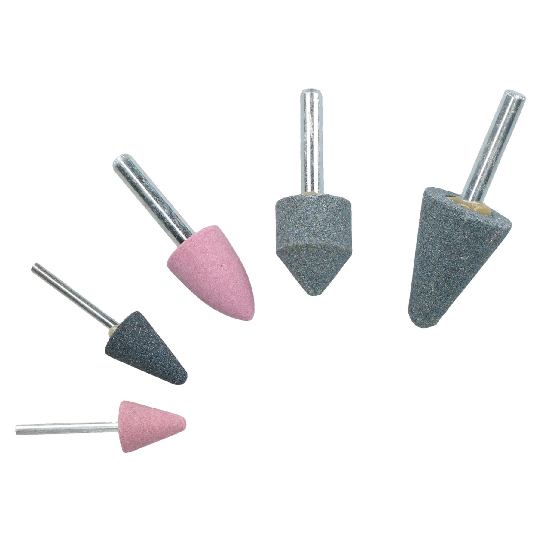 10pc Assorted Abrasive Polishing Grinding Sanding Stones 1/8 and 1/4 Collet