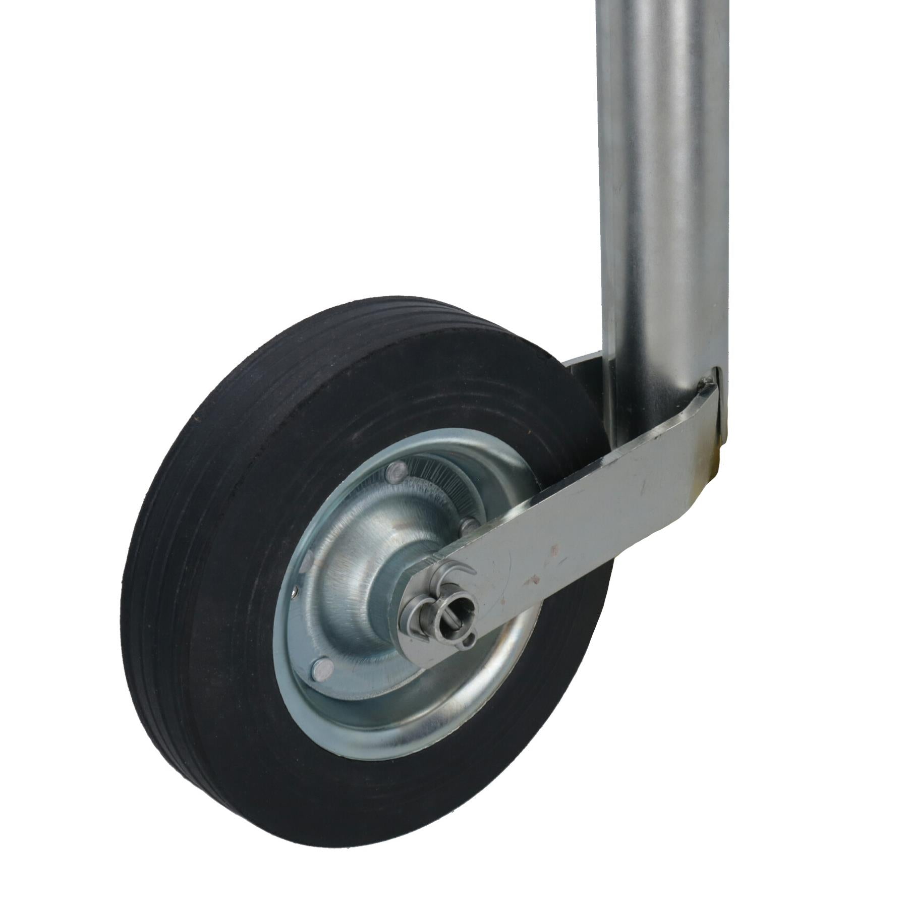 48 mm Stützrad und Klemme, strapazierfähig, für Anhänger, Wohnwagen, solides 200 mm Rad