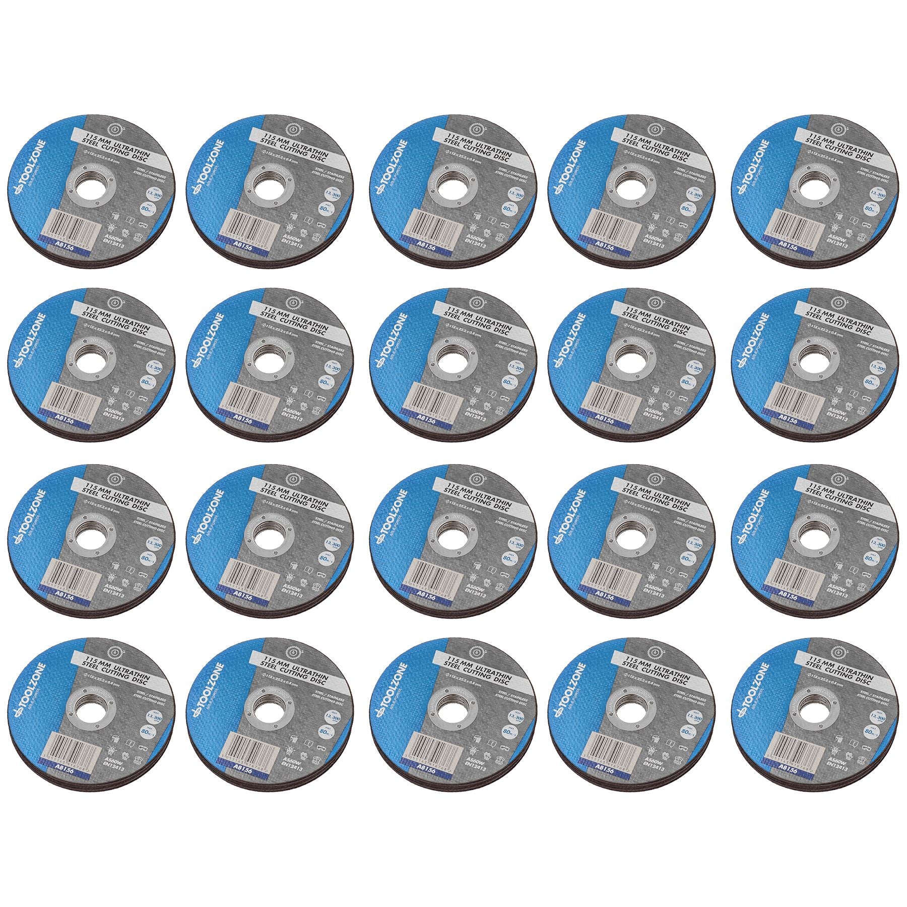 Ultrathin 115mm x 1mm Metal Steel Cutting Discs For 4-1/2” Angle Grinders 200pc