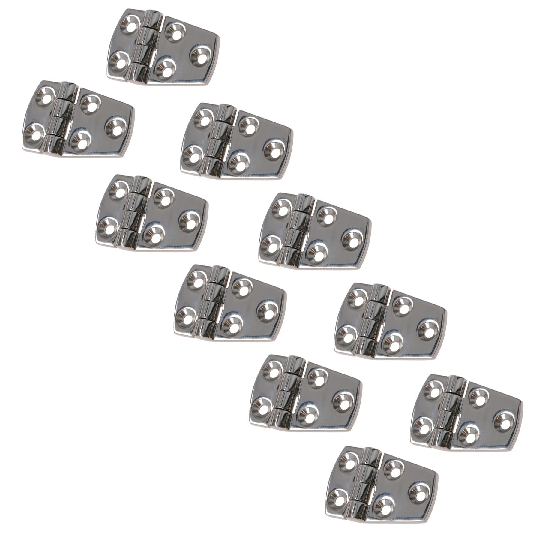 Polished Door Hinge Stainless Steel 56mm x 38mm 316 Marine Cabin Hatch