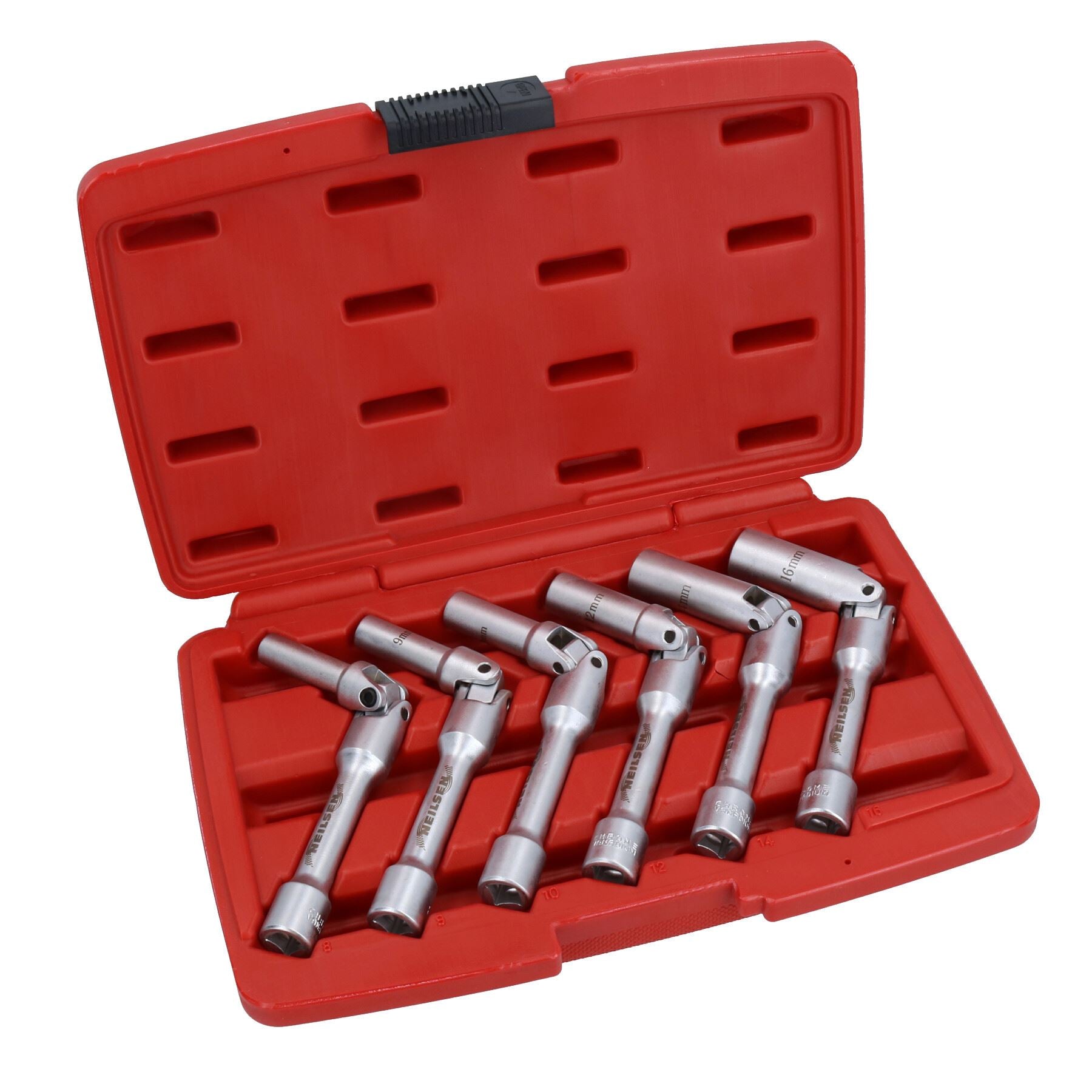 Jeu de douilles de bougies de préchauffage diesel extra longues, joint universel, retrait 8-16 mm, 3/8" Dr