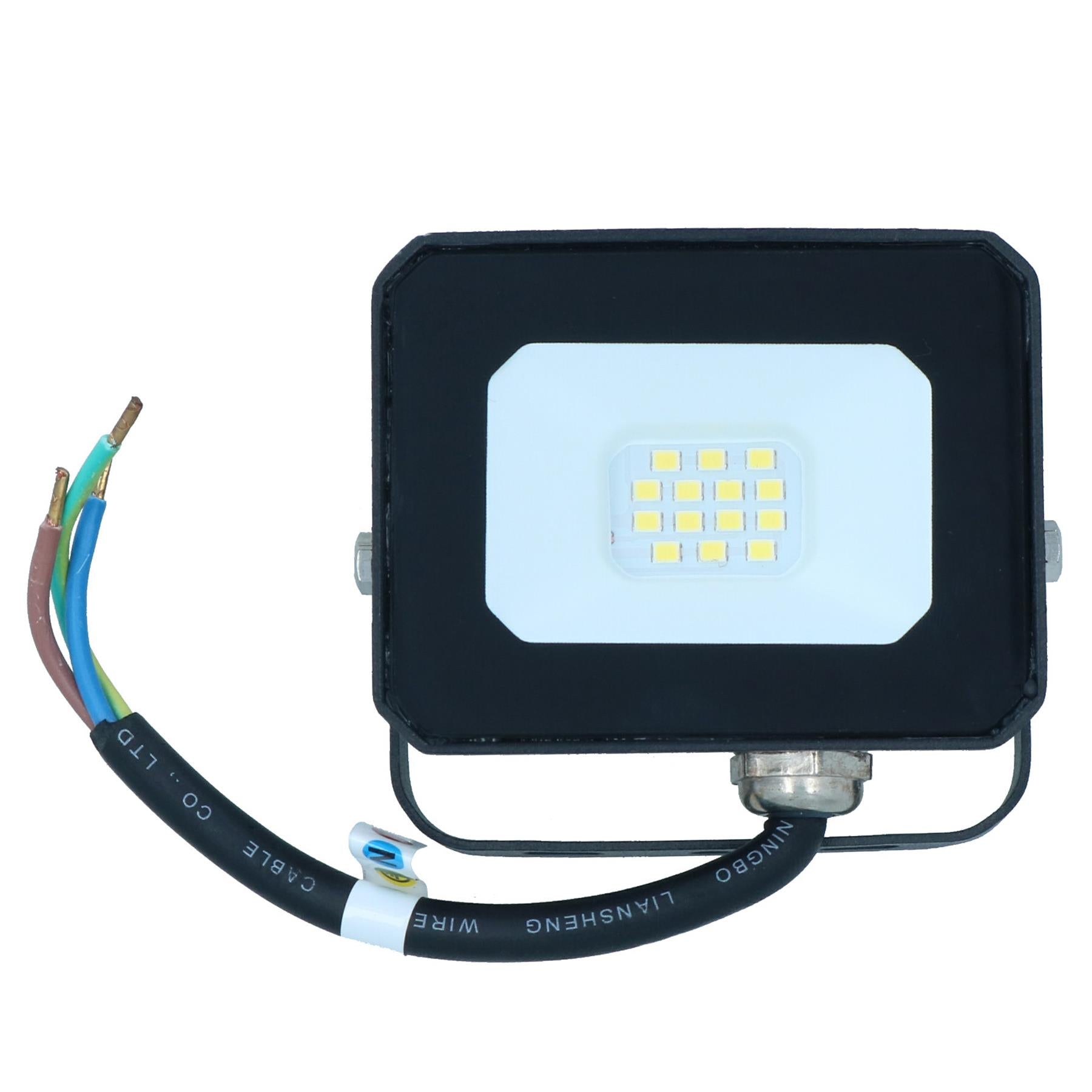 10 Watt LED Mini Floodlight Garden Lighting 800 Lumens IP65 + Mounting Bracket
