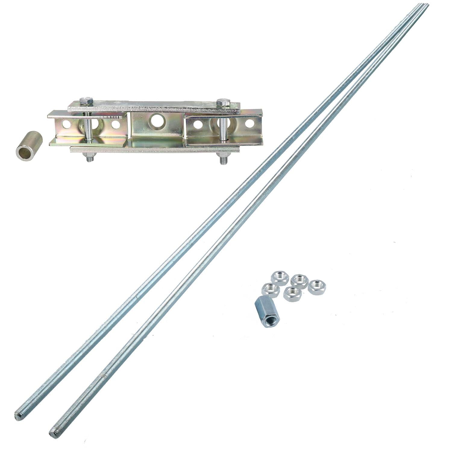 Trailer Brake Rod Linkage 2m M10 & Twin Axle Compensator for Threaded Cables