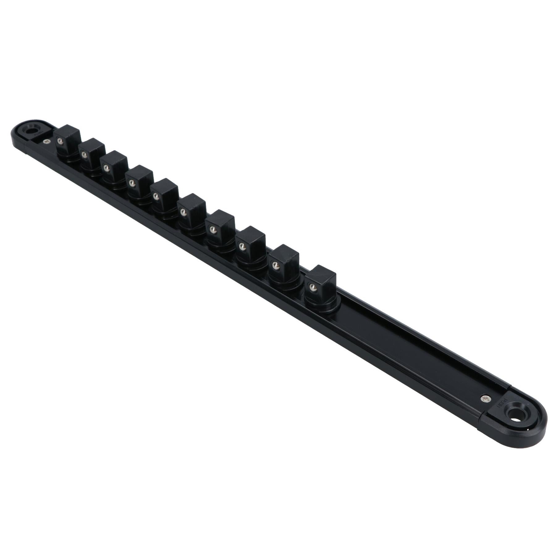 Mixed Drive Socket Holder Storage Rails with Rotating Clips + Magnetic Base 3pc