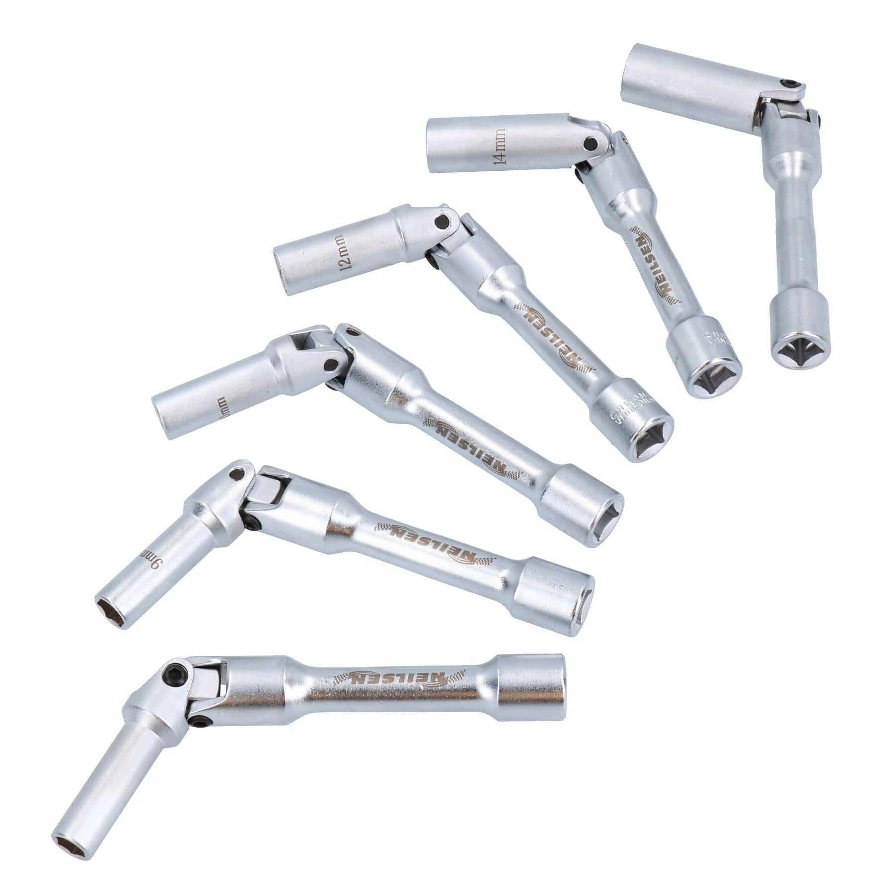 Jeu de douilles de bougies de préchauffage diesel extra longues, joint universel, retrait 8-16 mm, 3/8" Dr