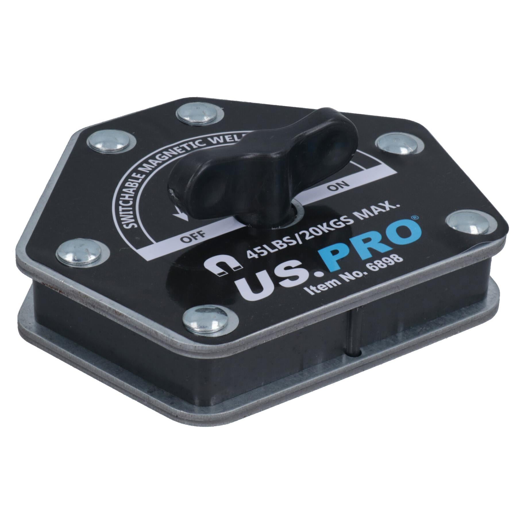 Support de soudage magnétique commutable marche/arrêt de 45 lb, support à 6 angles
