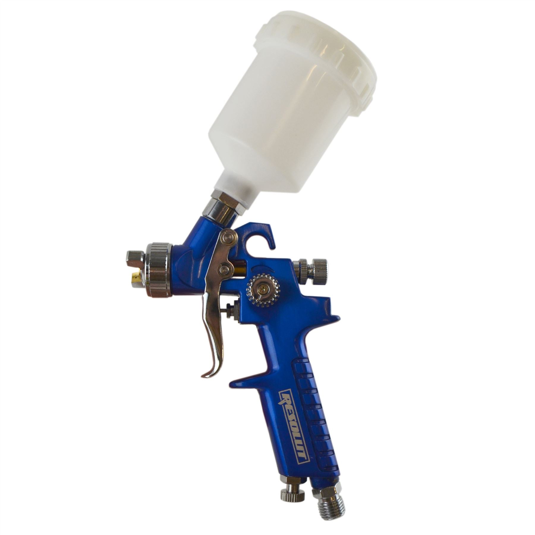 Mini pistolet de pulvérisation à alimentation par gravité HVLP Pistolet de retouche Buse de 0,8 mm Pot de 125 ml