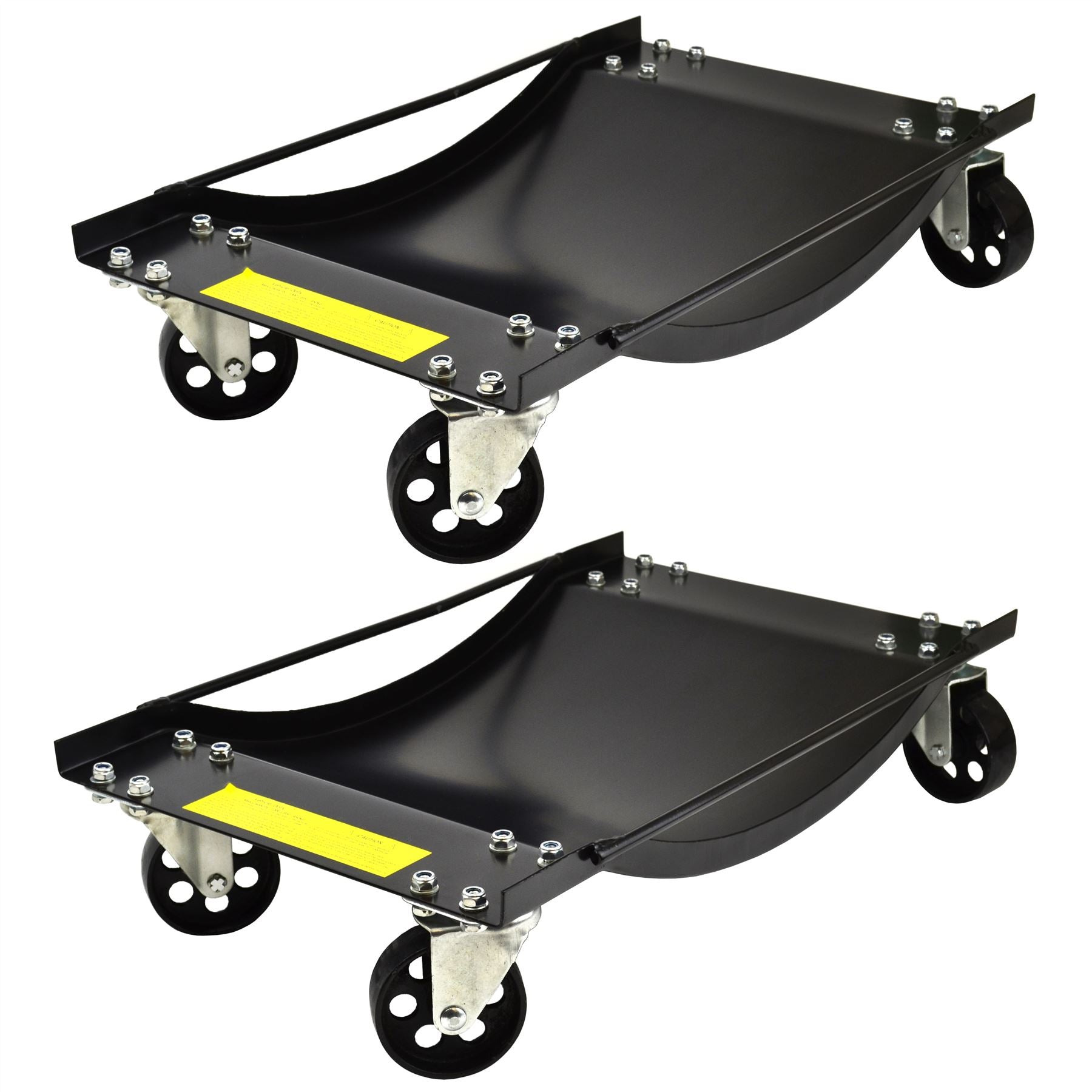 Paar Rollwagen mit Rädern, Rollwagen für Auto und Transporter, Positionierungswagen, 450 kg, Bergewagenheber, TE429