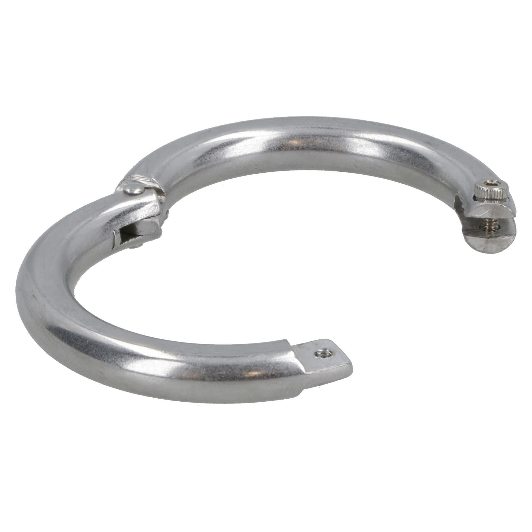 6mm Lockable Split Round Ring Shackle 316 Stainless Steel Splitring