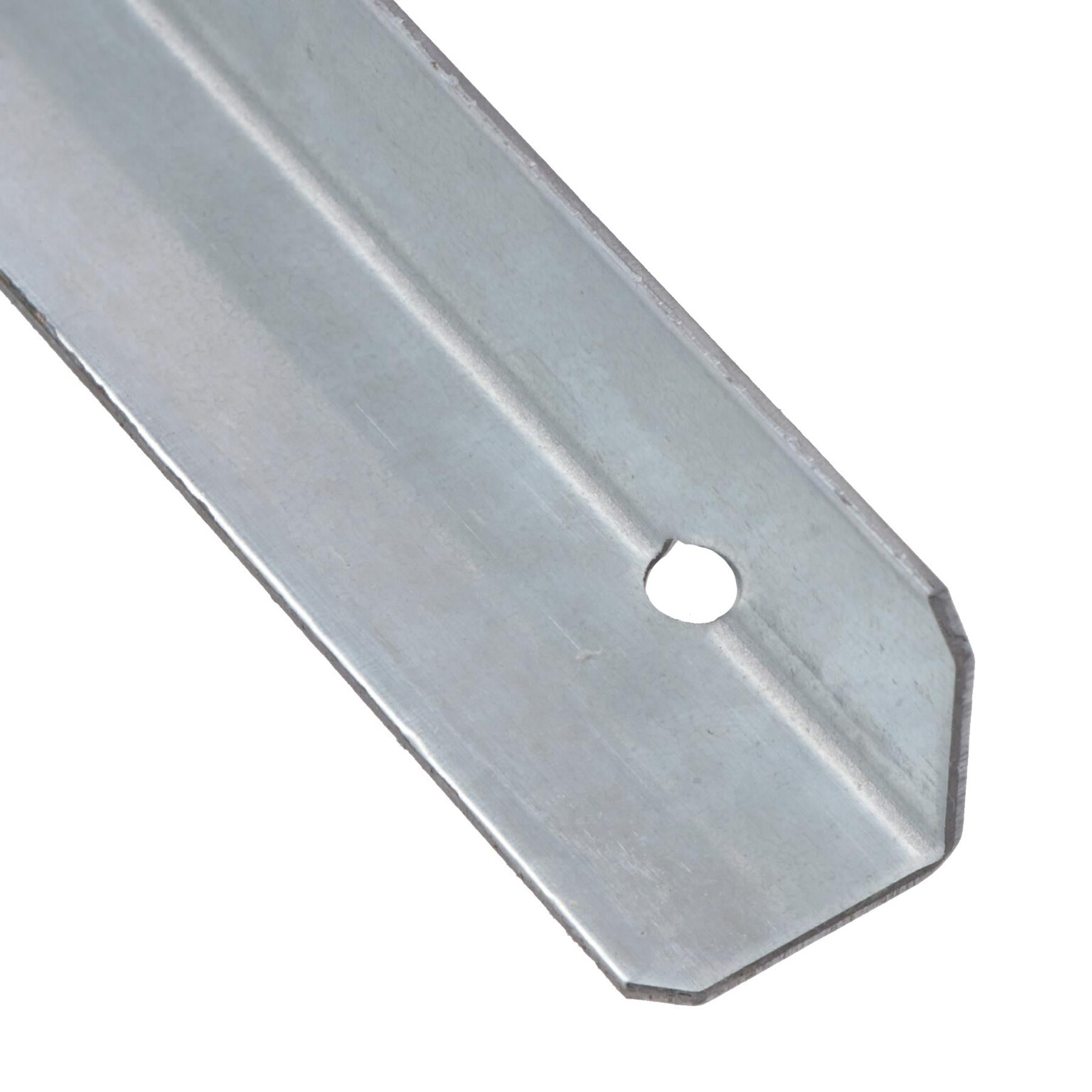 Galvanised Log Roll Pin 450mm Wooden Border Edging Garden Lawn Yard