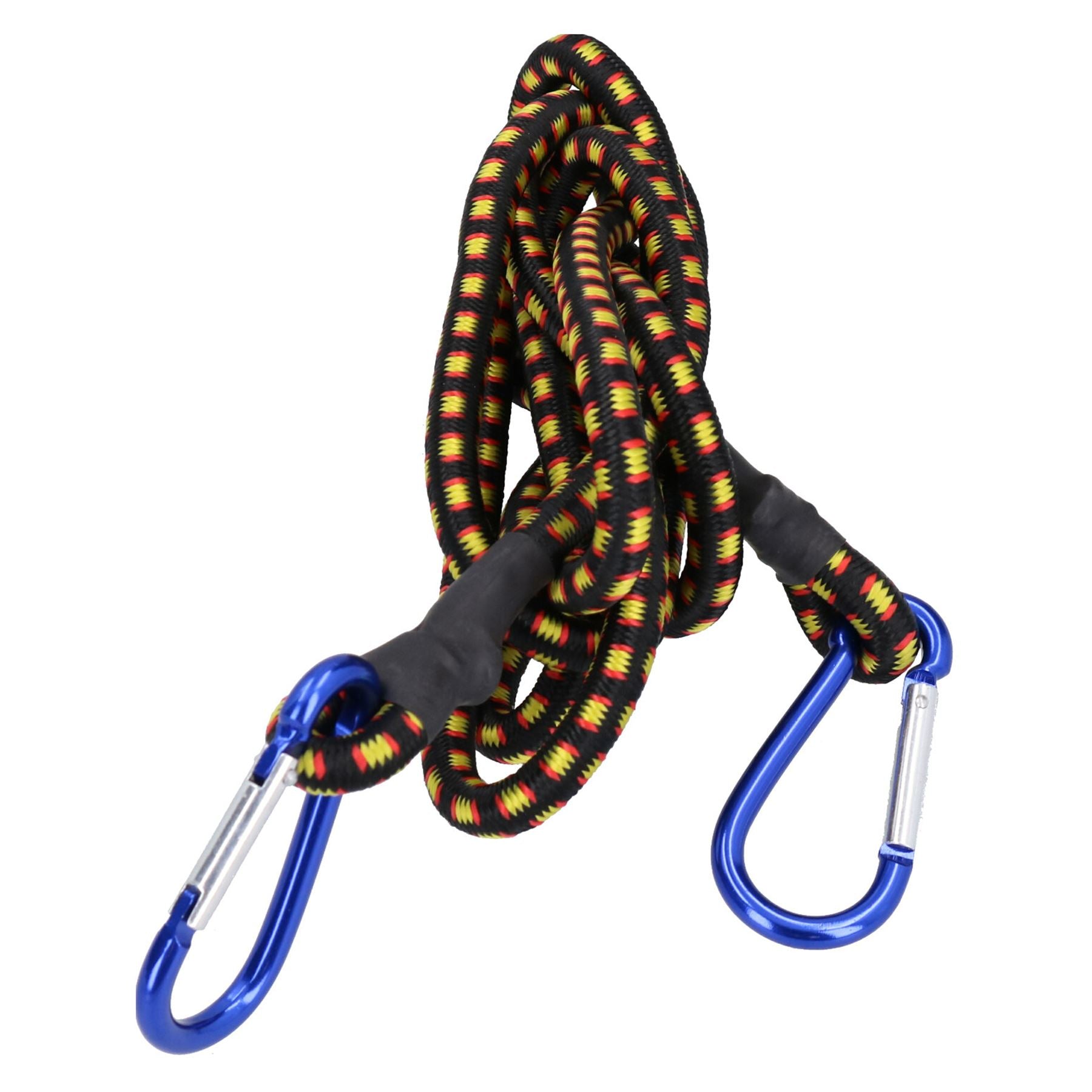 72” Bungee Strap with Aluminium Carabiners Hook Tie Down Fastener Holder