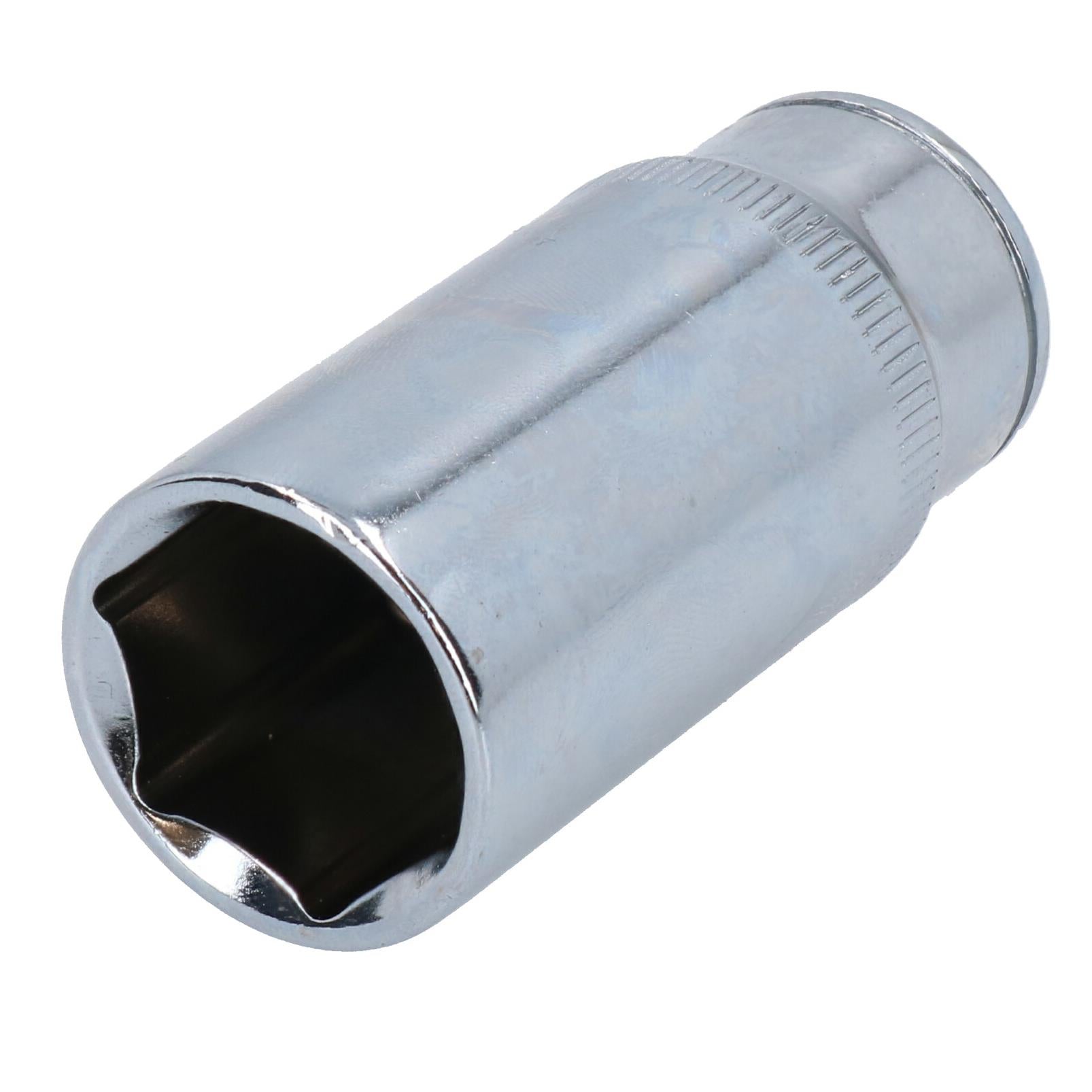 Douilles impériales SAE AF 1/4" - 7/8" 6 points sur rail, 12 pièces, empreinte profonde 3/8" AT939