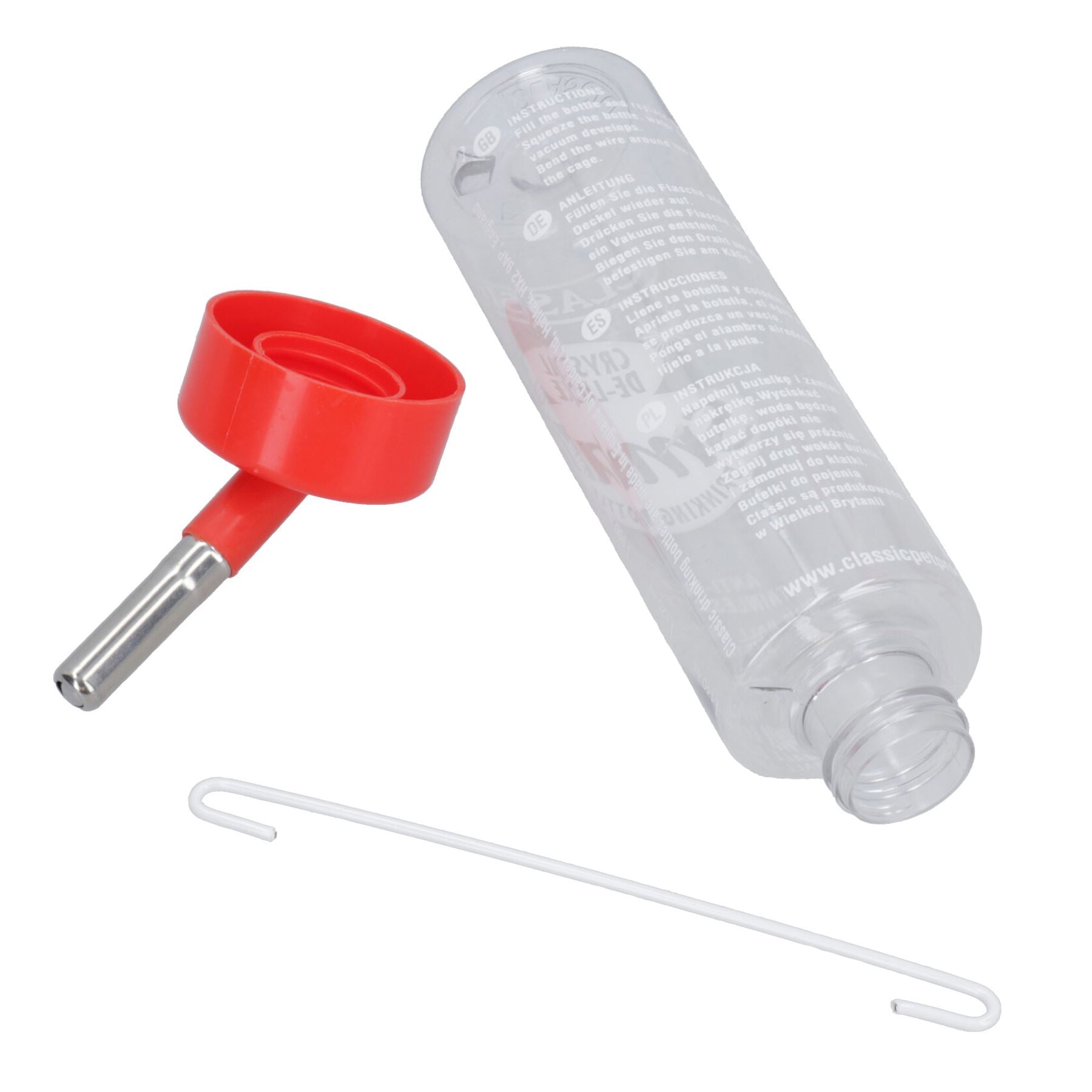 Bouteille d'eau antirouille à double boule résistante aux rongements pour hamster et gerbille de 150 ml