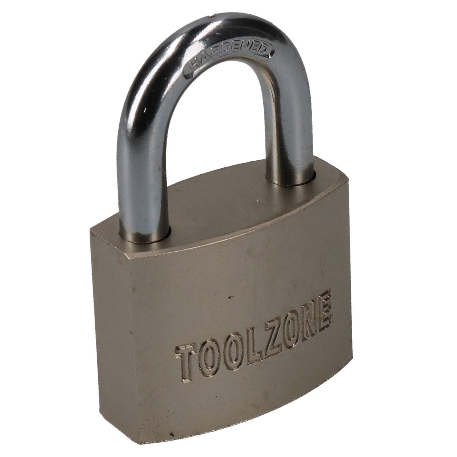 40 mm Sicherheitsvorhängeschloss für Schuppentore, 4 Schlüssel, 20 mm Schaft, Messingkern, Sicherheit
