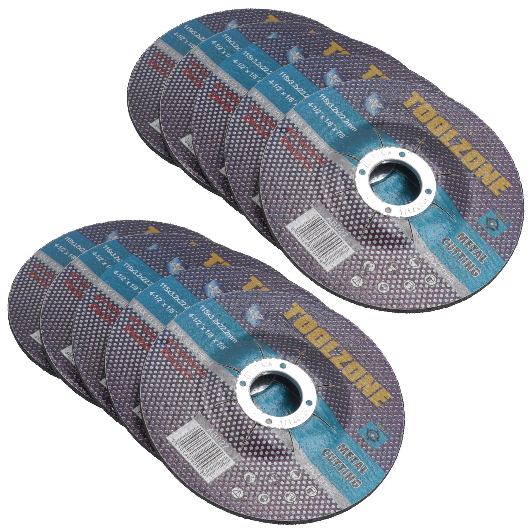 Metallschneiden, Schleifen, 115 mm / 4-1/2 Zoll. Winkelschleifscheiben für Stahl