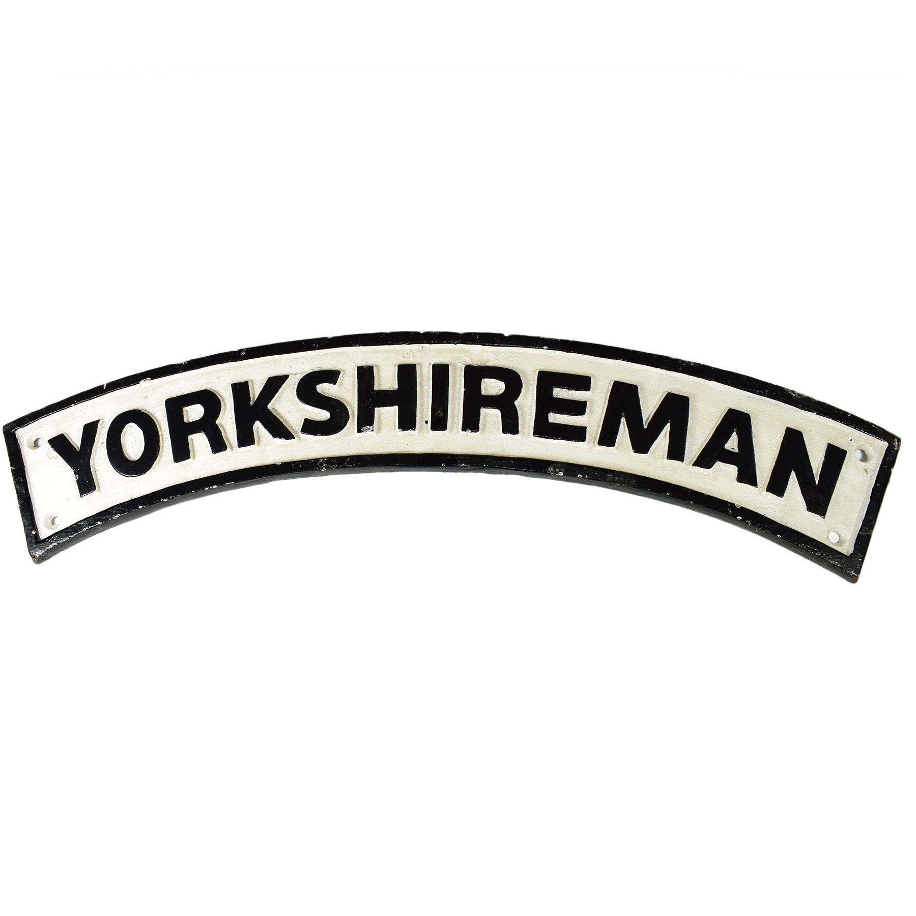 "Yorkshireman" Cast Iron Sign Plaque Door Wall House Fence Gate Post Garden