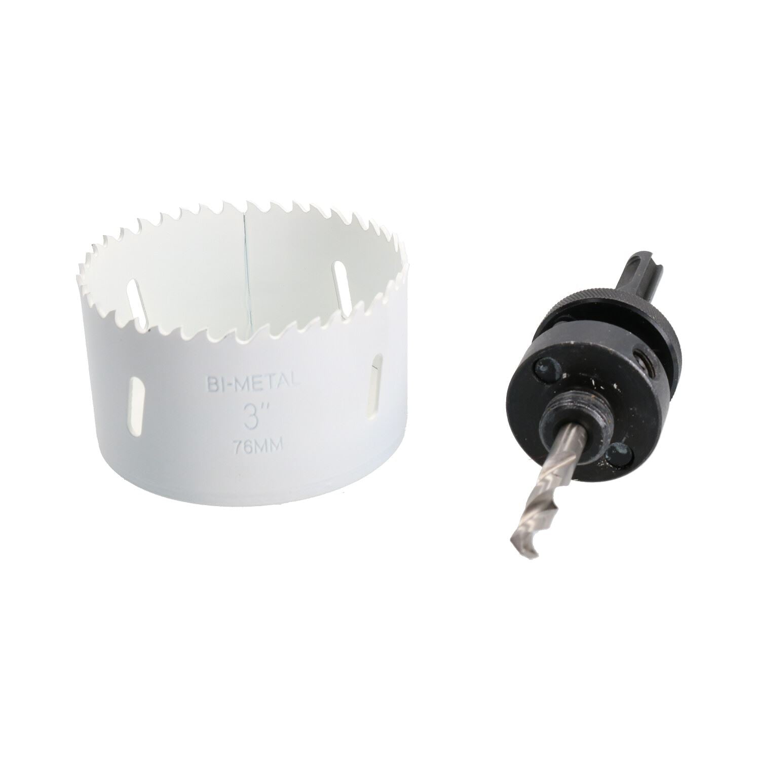 SDS-Plus-Dorndornaufsatz, komplett mit HSS-Lochsäge, 32 mm – 152 mm