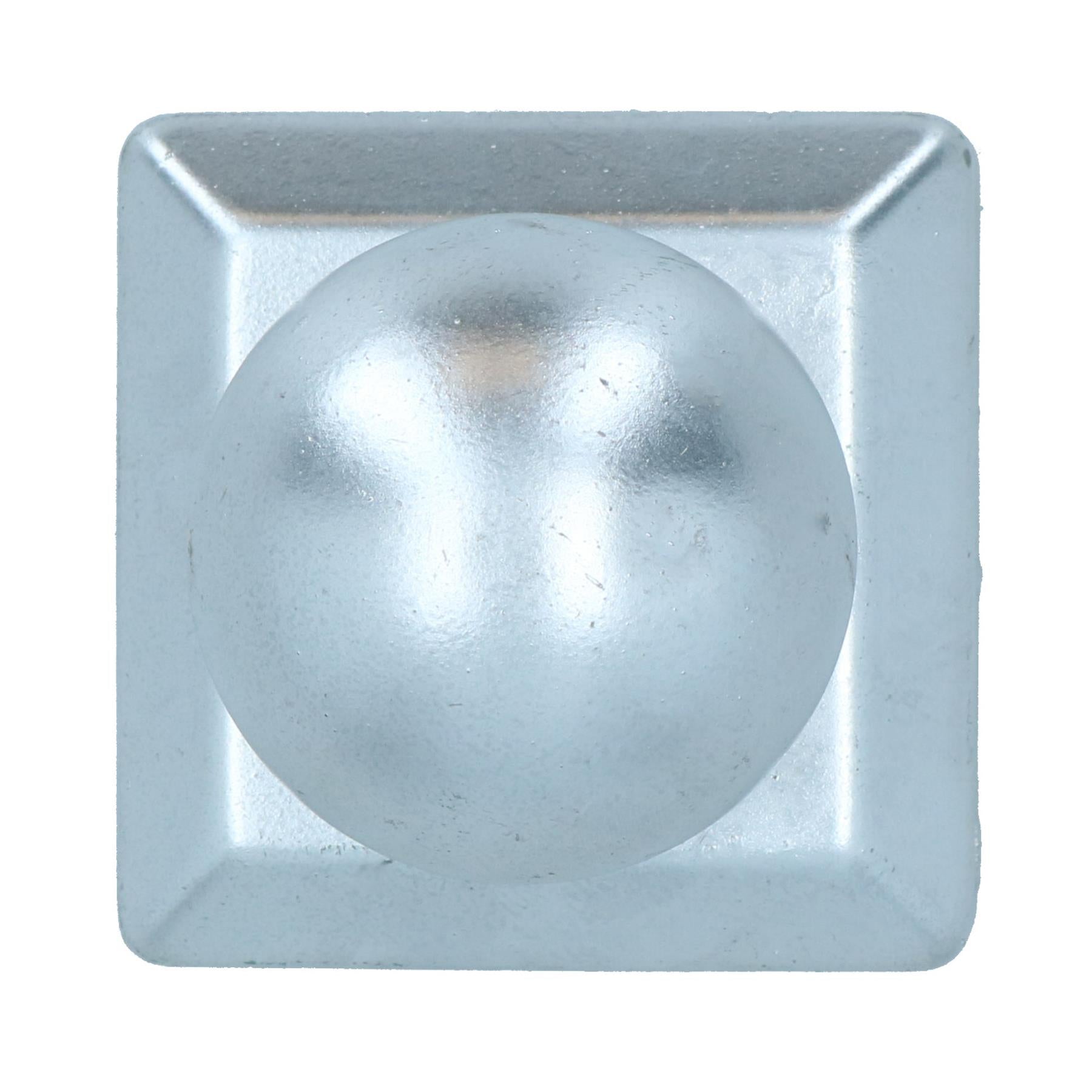 Round Metal Fence Post Caps 75mm or 100mm Protector Cover Brown or Silver