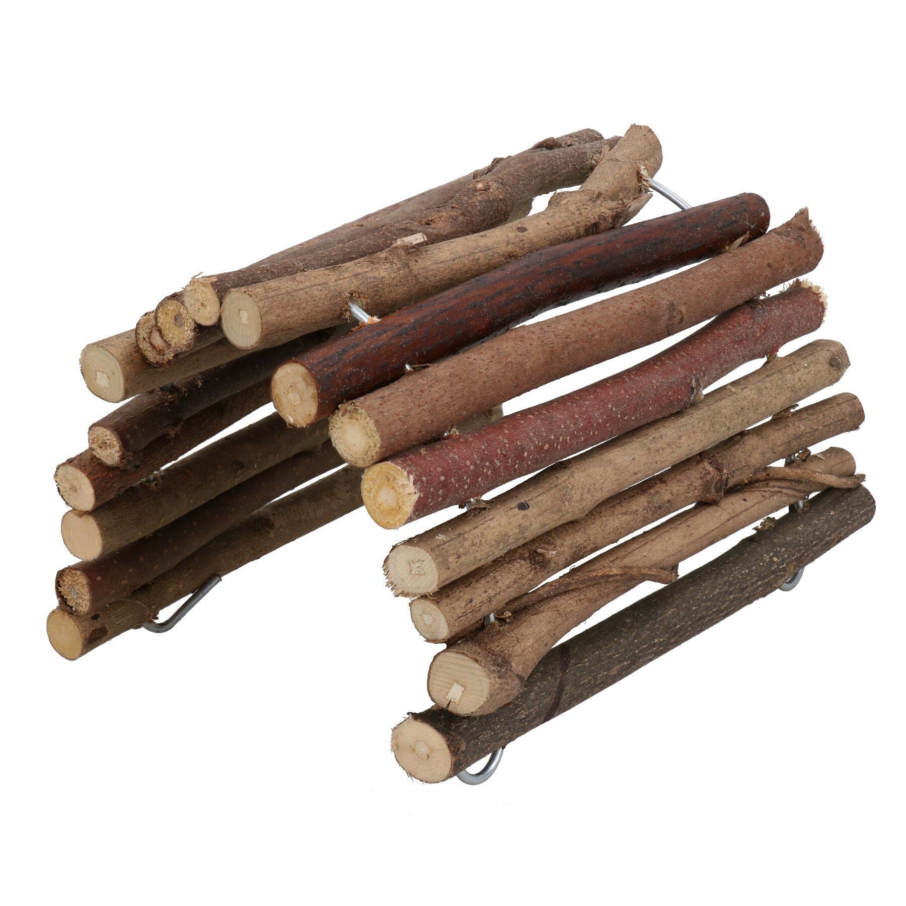 Cachette en bois pour petits animaux de taille moyenne Play Stix pour accessoires de cage de jeu actif