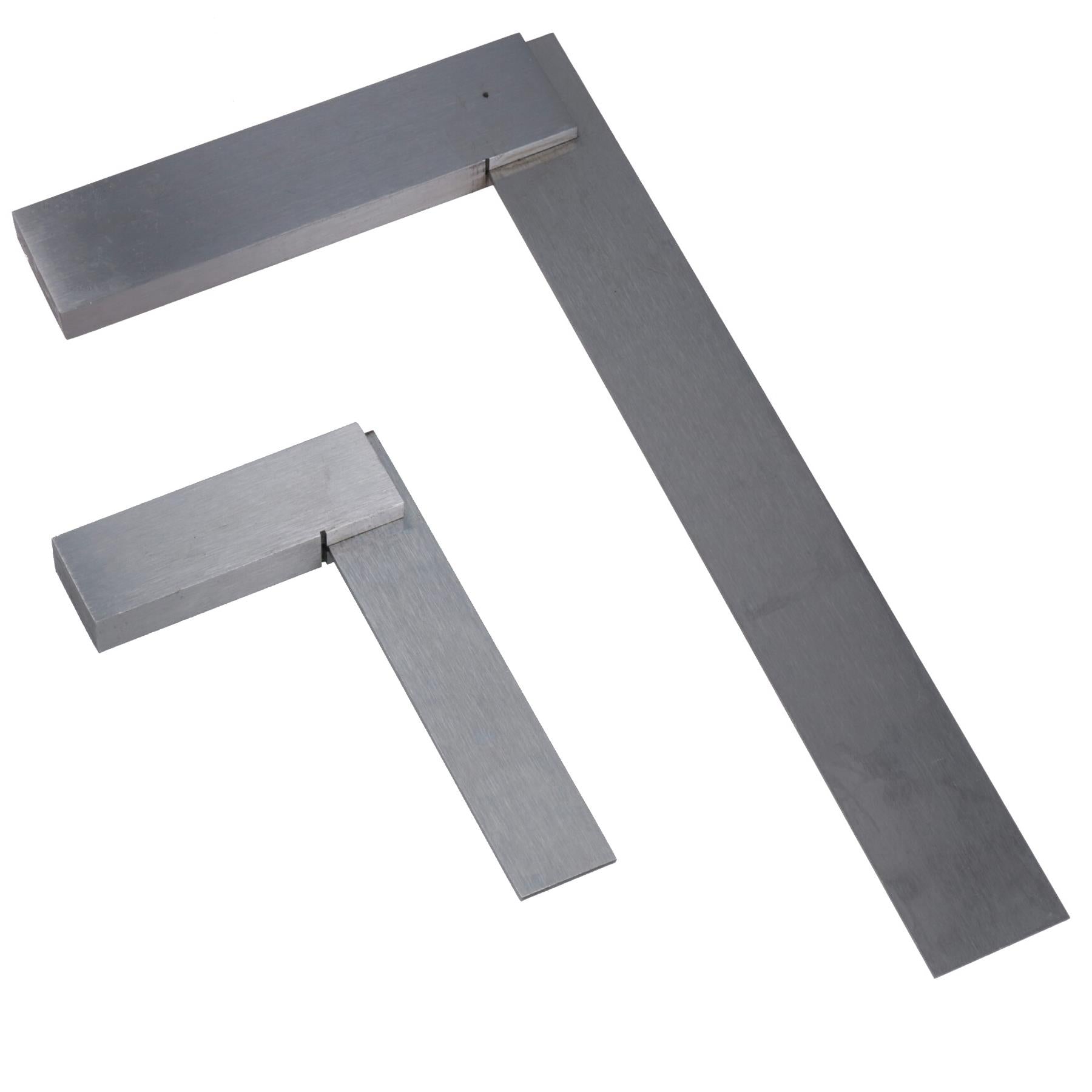 Équerre à angle droit pour ingénieur 3 + 10 pouces 75 / 250 mm à bord droit en acier inoxydable