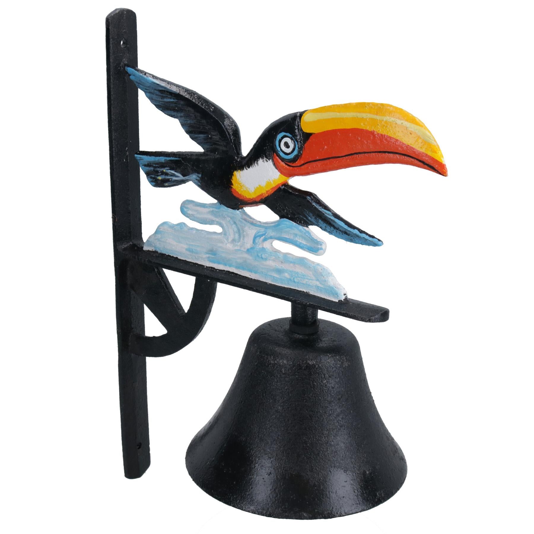 Guinness Toucan Bell Cast Iron Sign Door Wall Fence Gate House Doorway Home