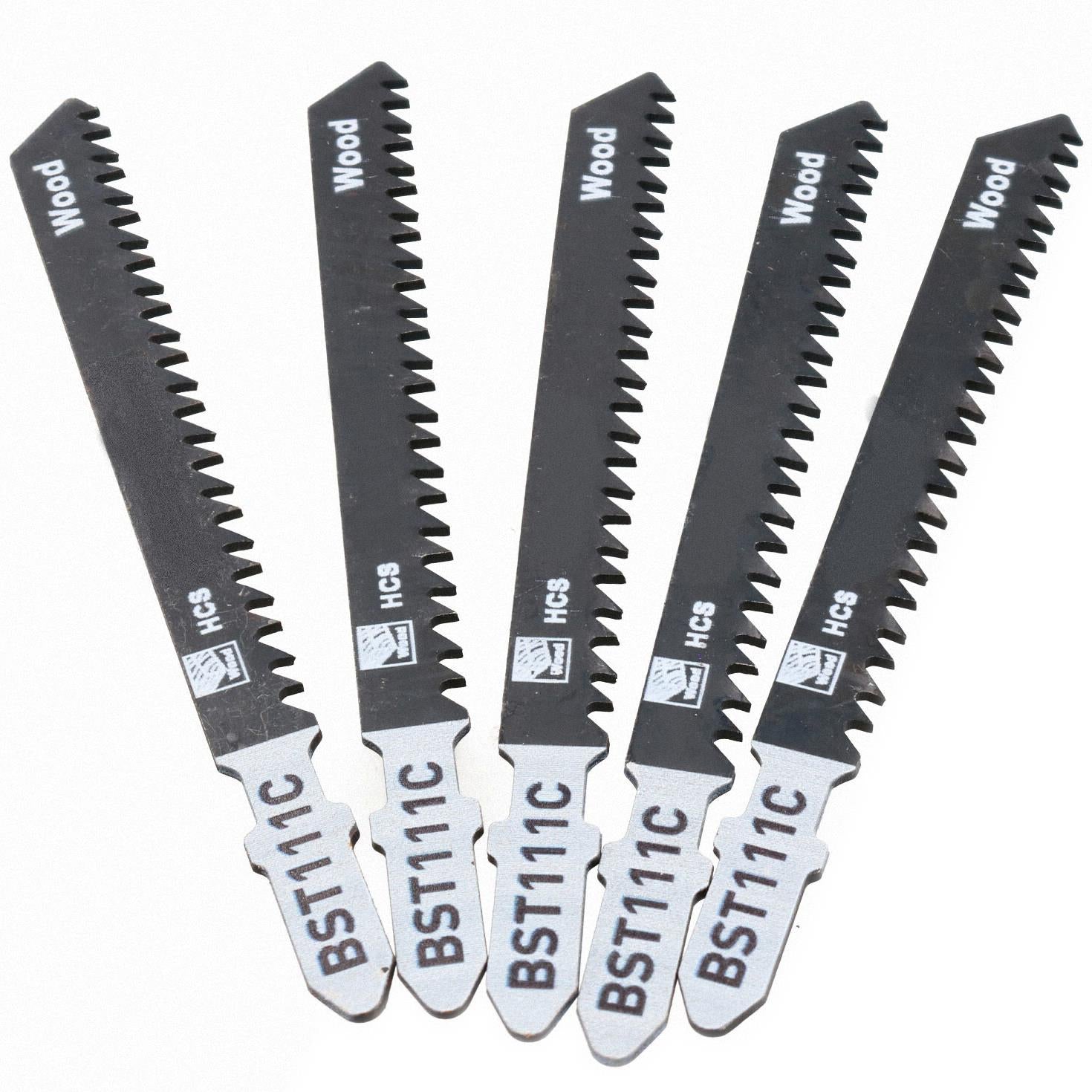 Lames de scie sauteuse 8 TPI avec tige en T pour couper le bois et le plastique de moins de 50 mm
