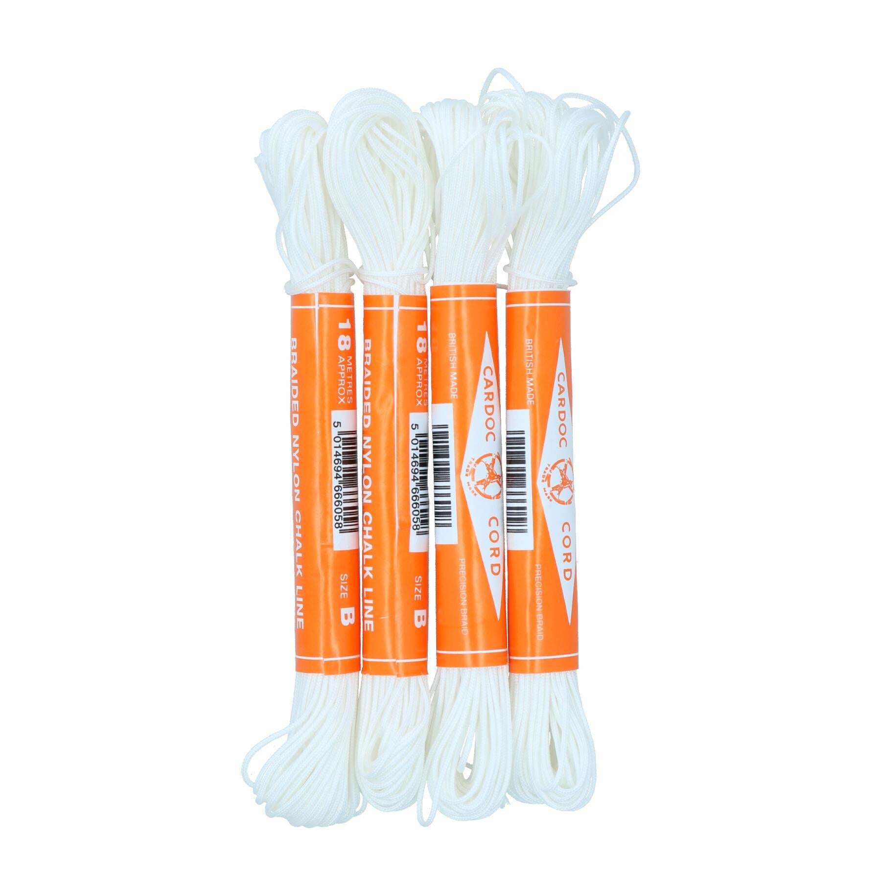 Cardoc Cord Braided Nylon Chalk Brick Line Size B 18m Building (12 Pack) TE453