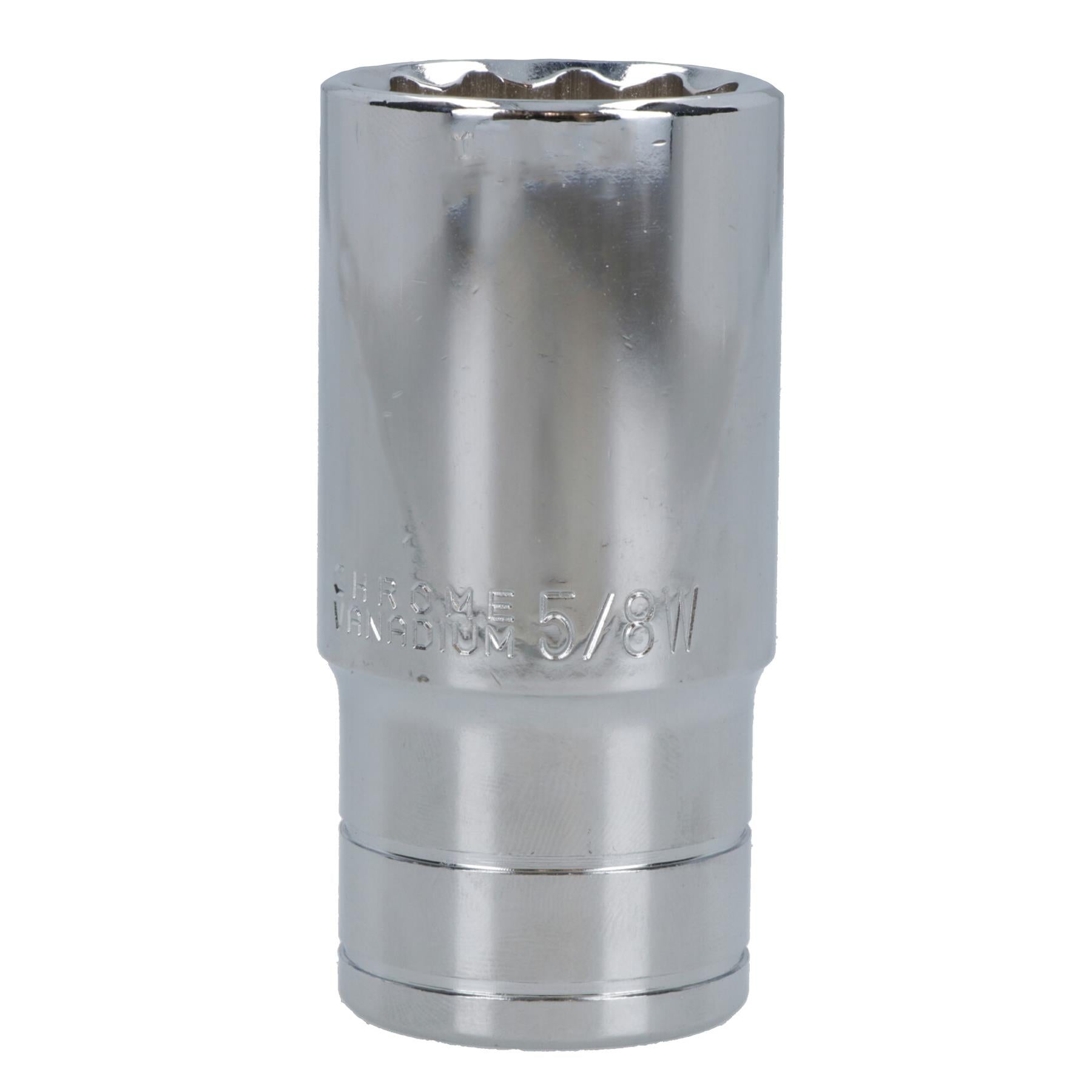 5/8 WW Whitworth Double Deep 1/2 Drive British Socket BSW 12 Sided Bi-Hex